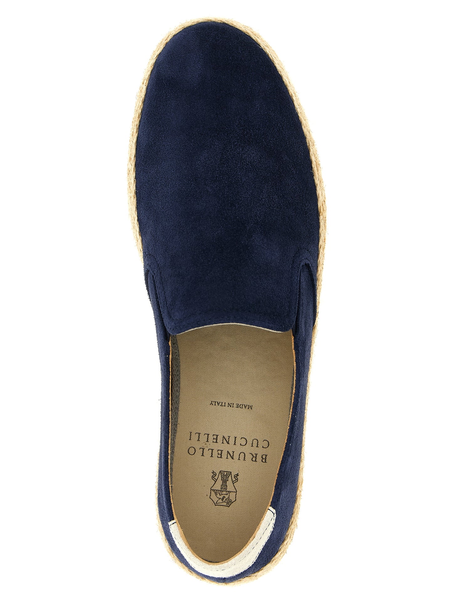 Brunello Cucinelli Blue Calfskin Espadrilles