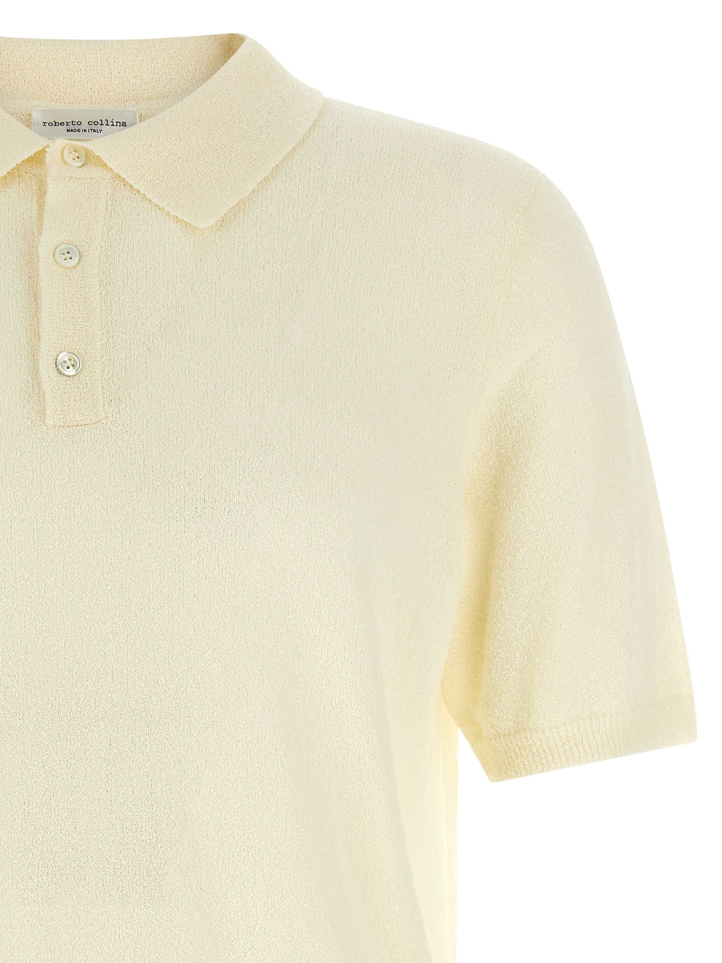 Roberto Collina Beige Cotton Polo Shirt