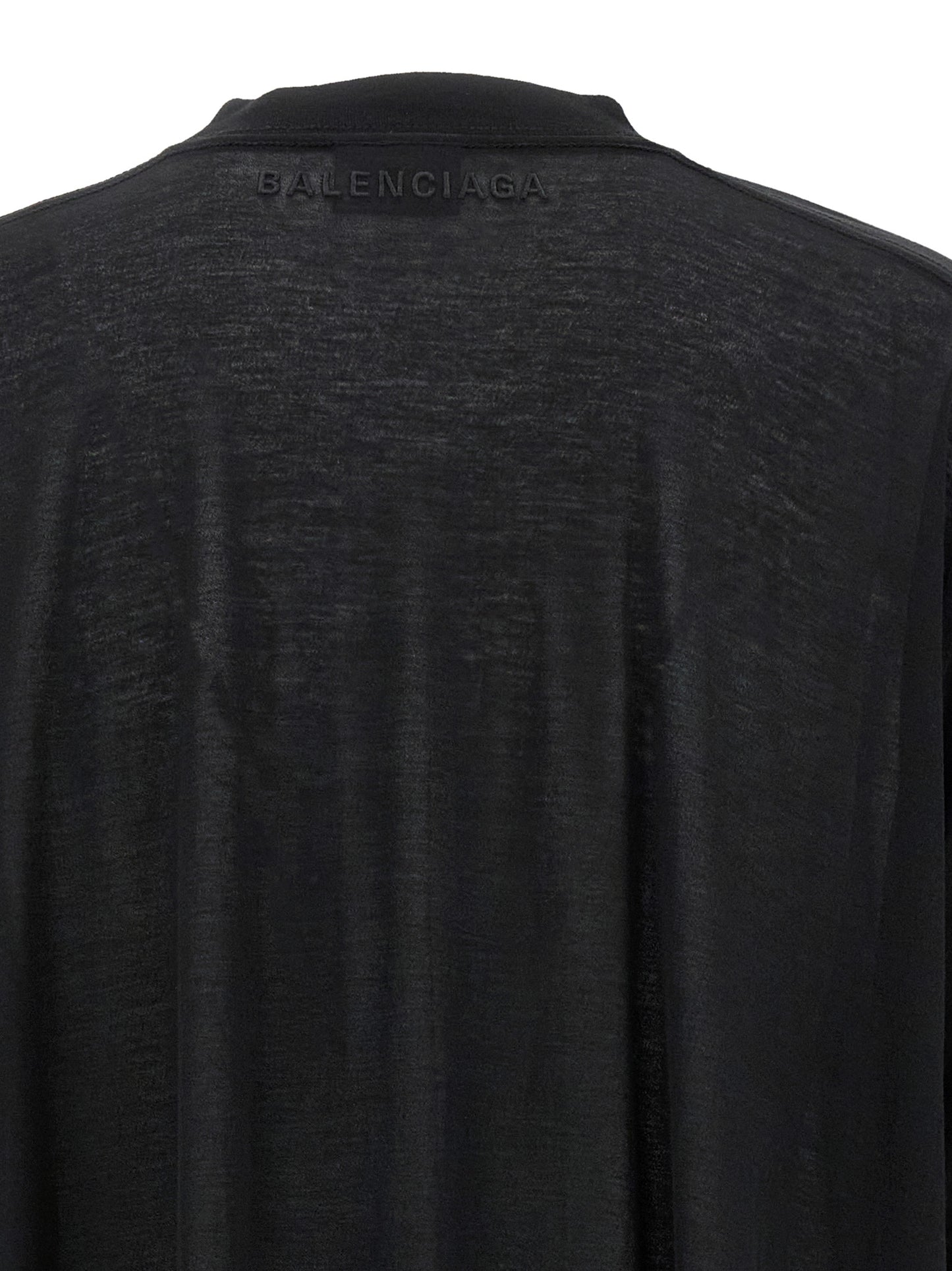 Dress by Balenciaga for women in polyamide cotton black features an magnificent silhouette, artfully detailed with a magnificent and that flows into an magnificent short long.