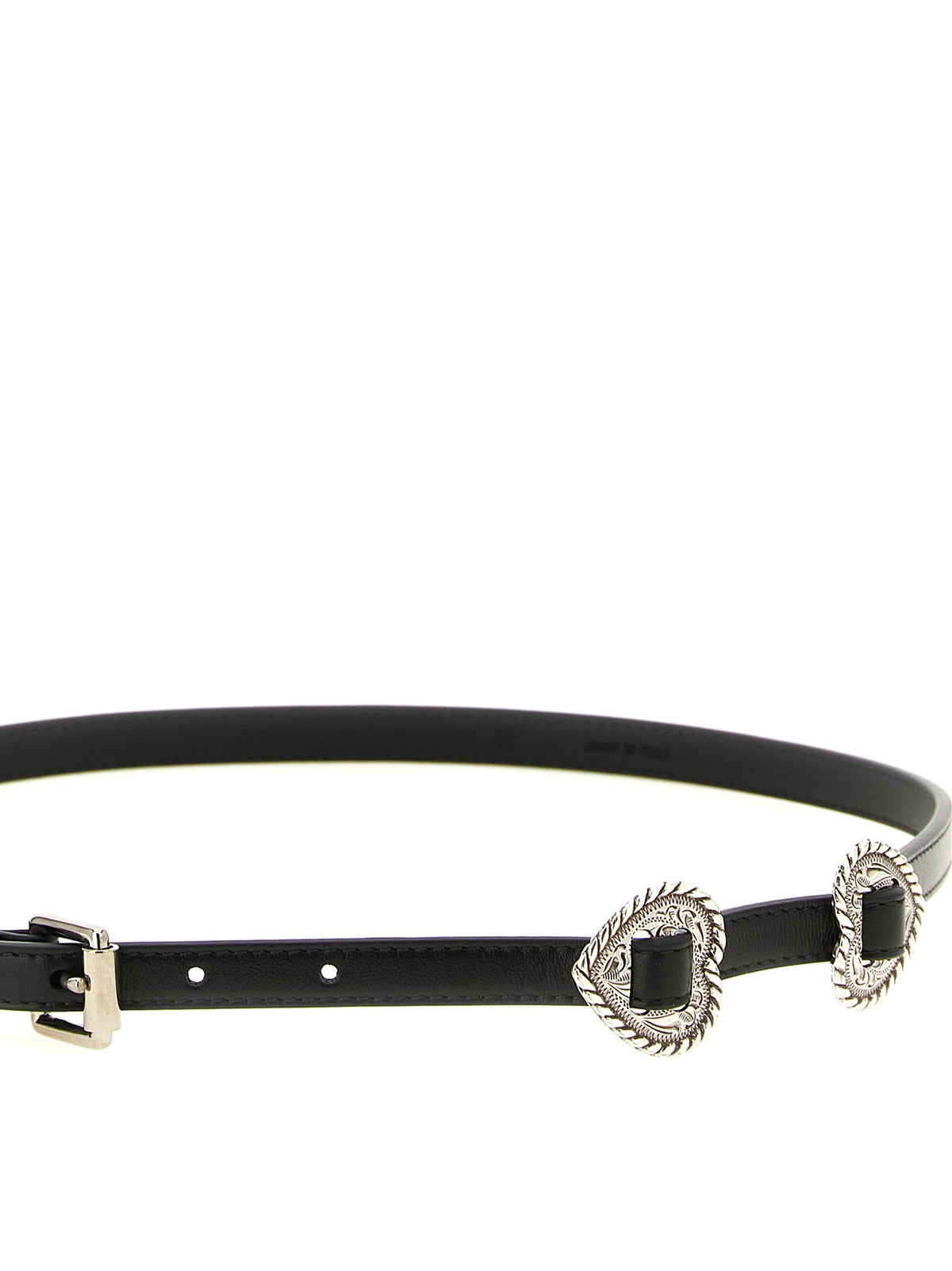 KATE CATE Kate Calfskin Leather Belt - Black