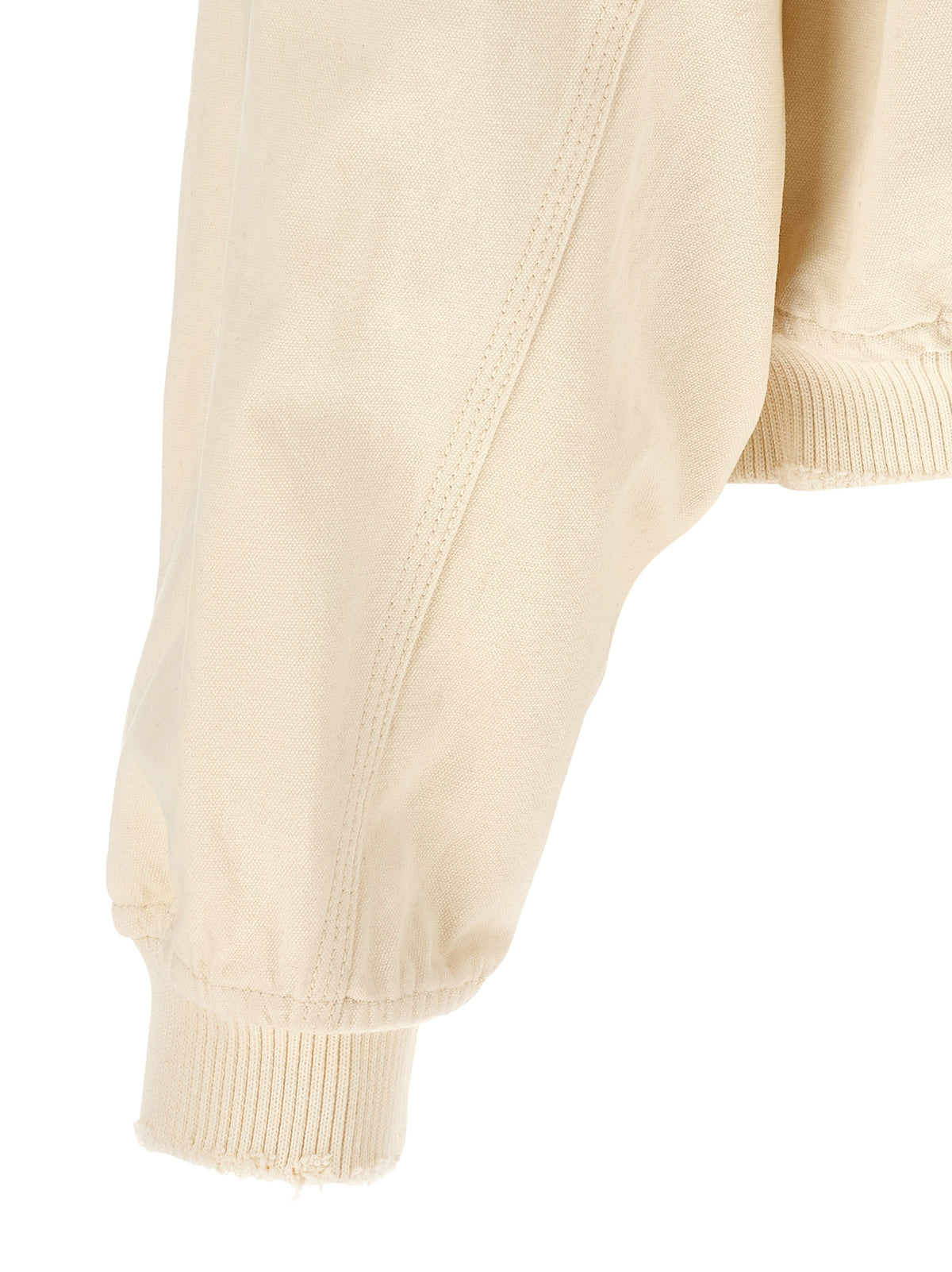 WILLY CHAVARRIA Men's Cotton Canvas Sweatshirt Hoodie - Bicolour Yellow