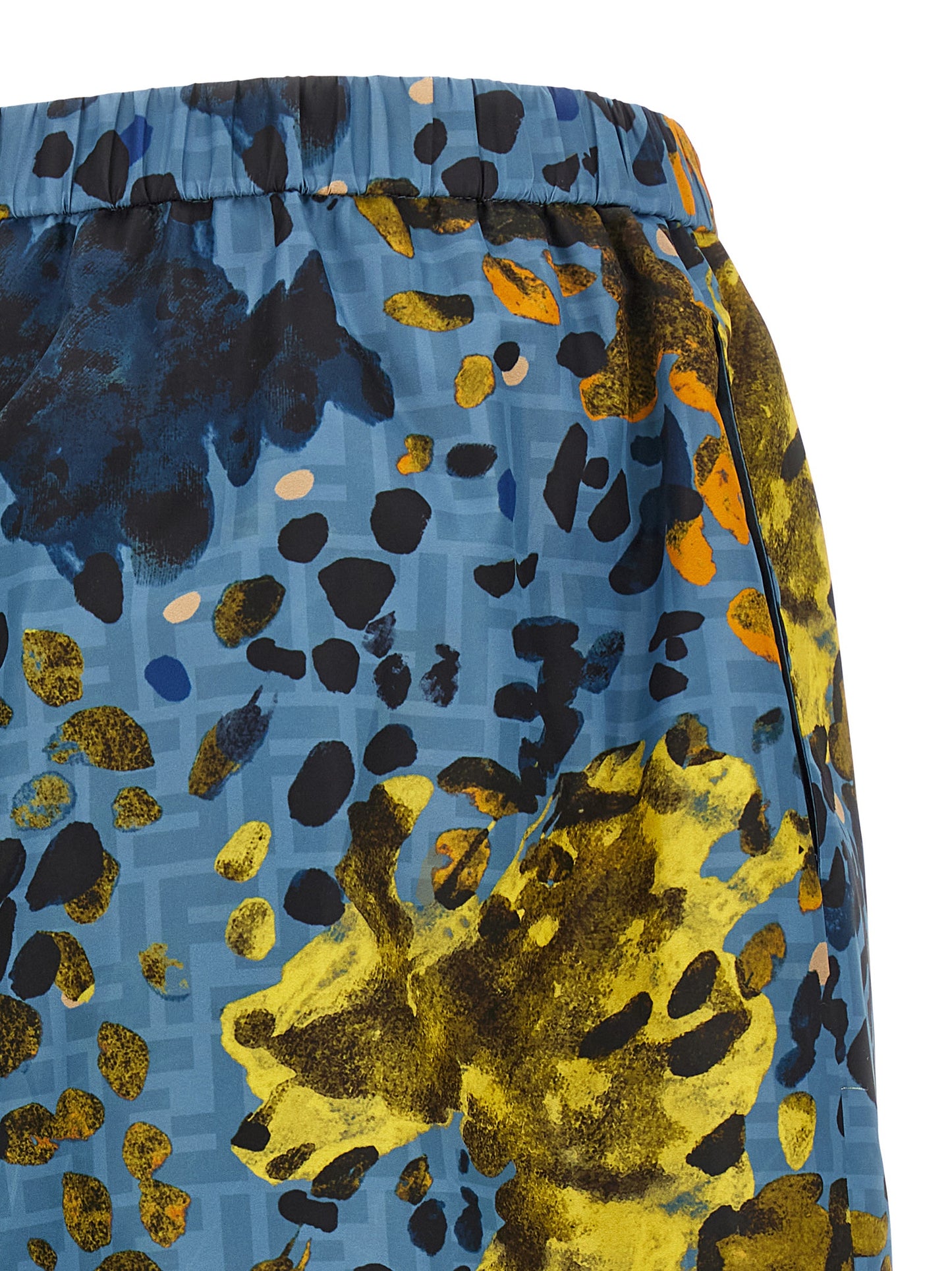 Bermuda Shorts by Fendi for women in nylon & polyester blue & print showcases a on trend silhouette, featuring a tailored with a classic long short and sophisticated for a on trend finish.