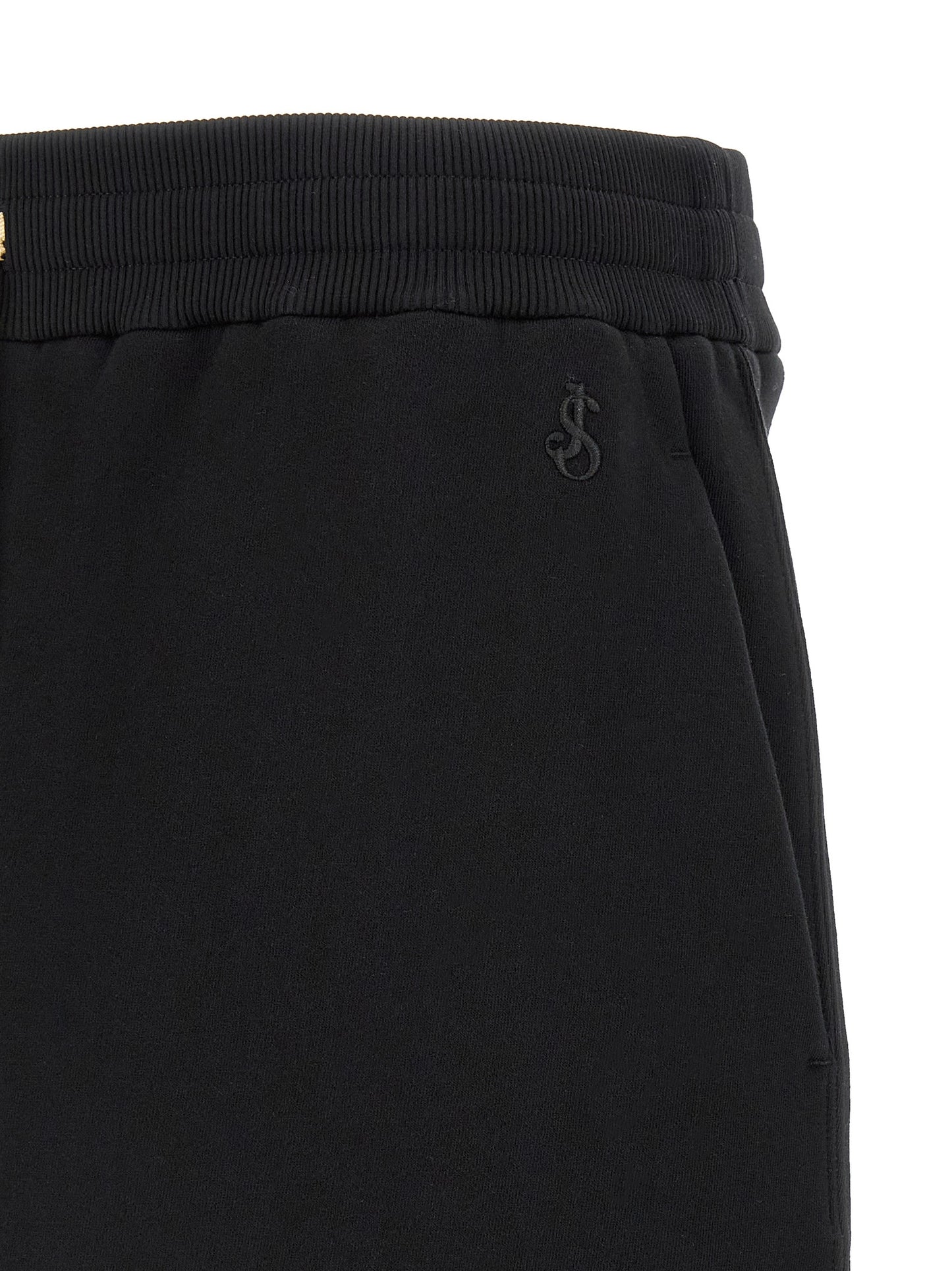 Jil Sander Men's Wide Cotton Bermuda Shorts - Black
