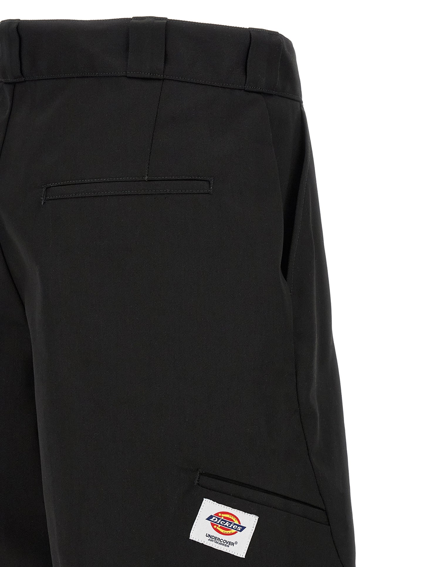 Undercover Men's Polyester Cotton Twill Bermuda Shorts - Black