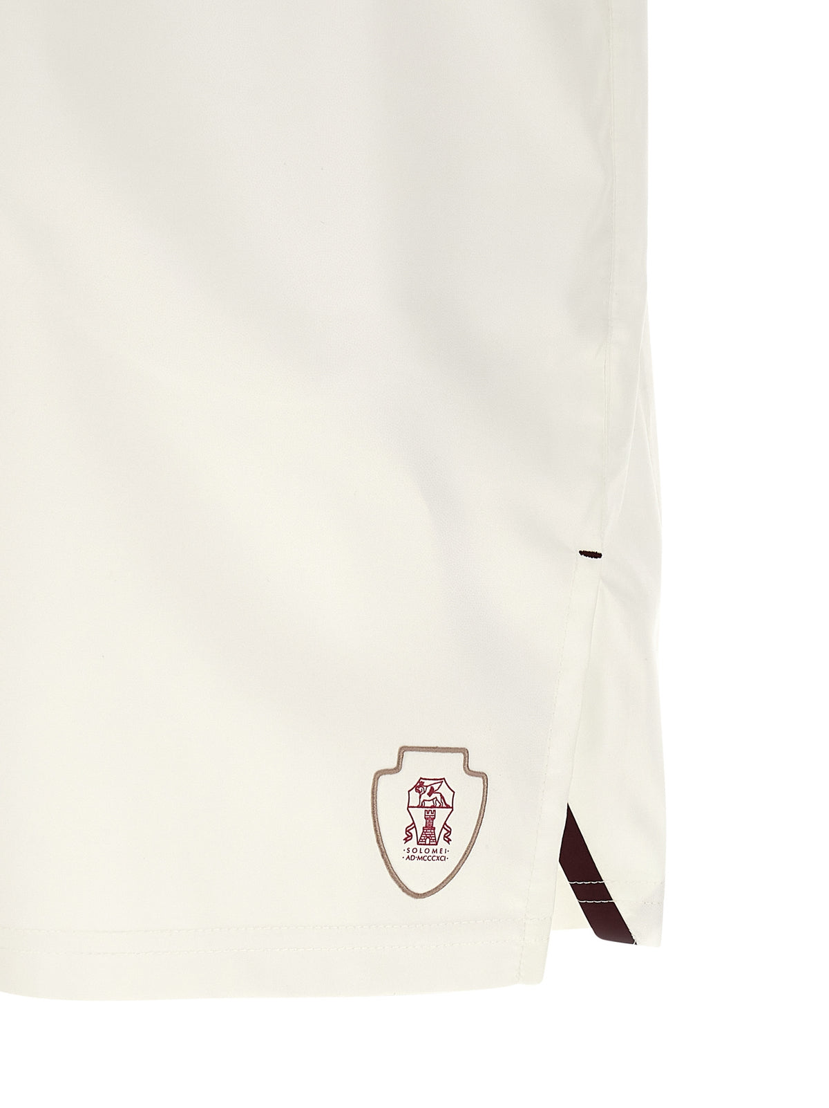 Bermuda Shorts by Brunello Cucinelli for men in polyester polyurethane & nylon white & print features a eye catching and long short with a eye catching .