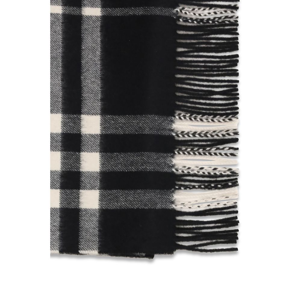 Burberry Cashmere Fringes Scarf - Black