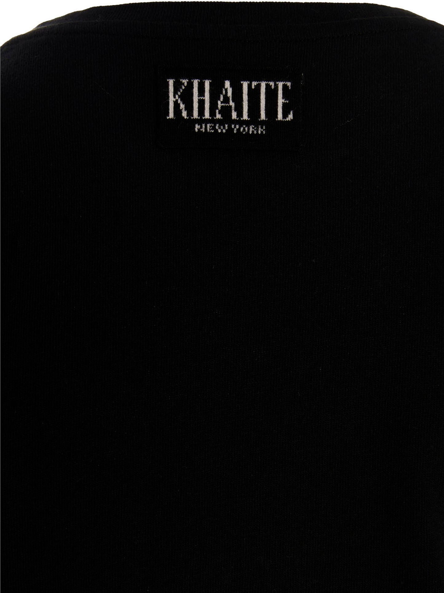 Khaite Black Cotton T-Shirt