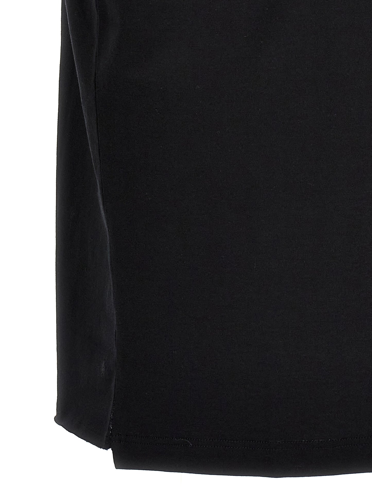 T-Shirt by Saint Laurent for men in cotton black & print showcases a dramatic silhouette, elegantly detailed with a dramatic and for a truly dramatic finish.