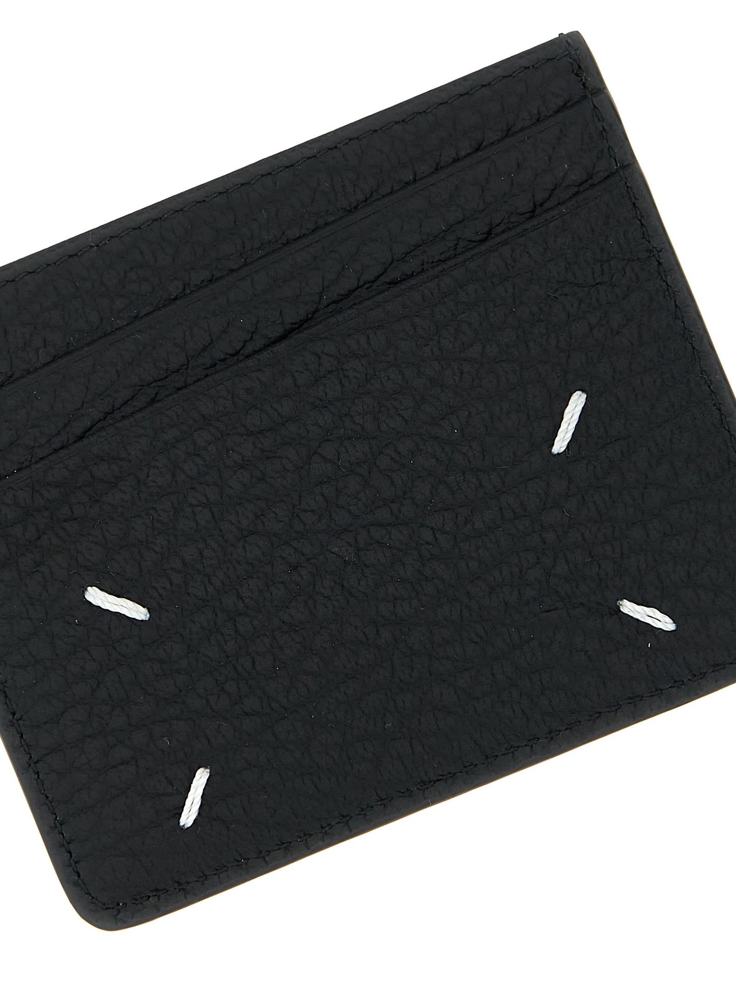 Maison Margiela Calfskin Leather Cardholder Card Case - Black