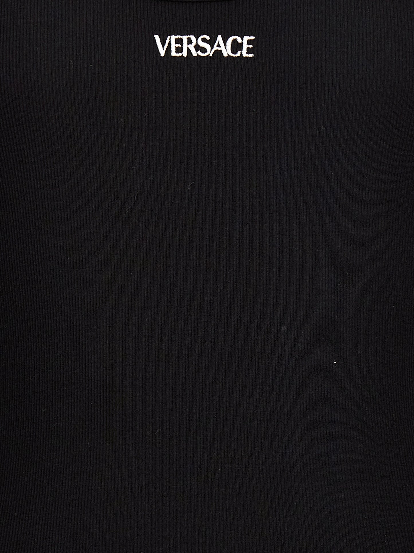 Tank Top by Versace for men in stretch cotton black & signature showcases a meticulous silhouette, artfully finished with a meticulous and for a sophisticated, meticulous look.