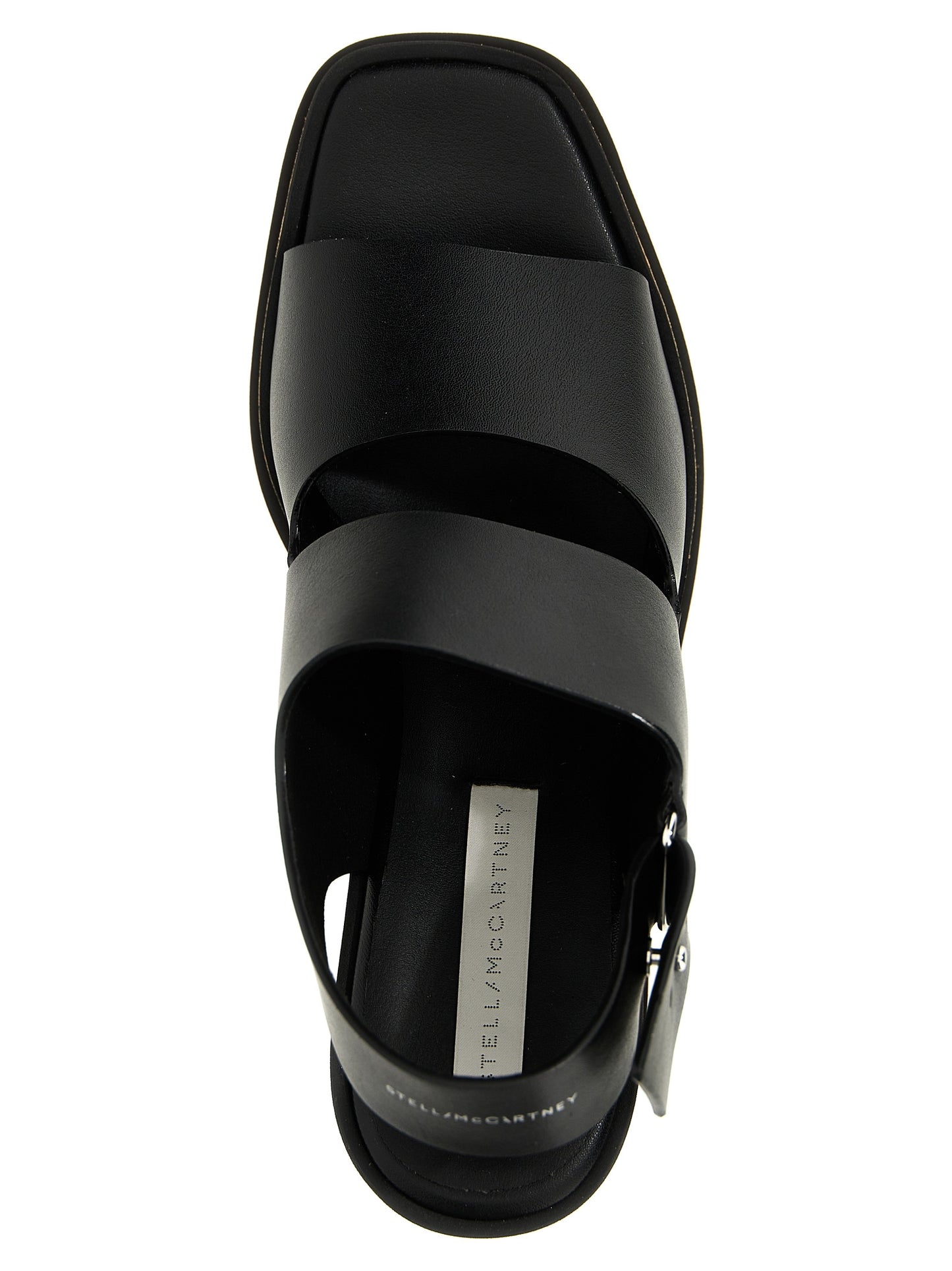 Stella McCartney Aren Women's Polyester Polyurethane & Cork Wedge Sandals - Black