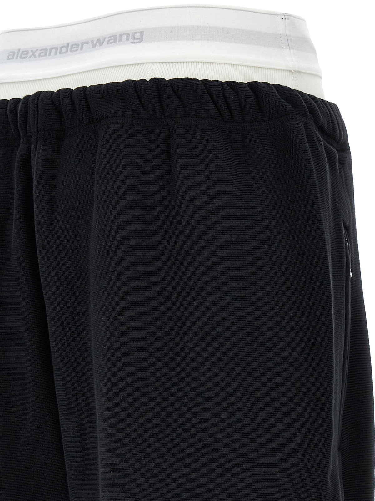 T BY ALEXANDER WANG Women's Wide Cotton Joggers - Black