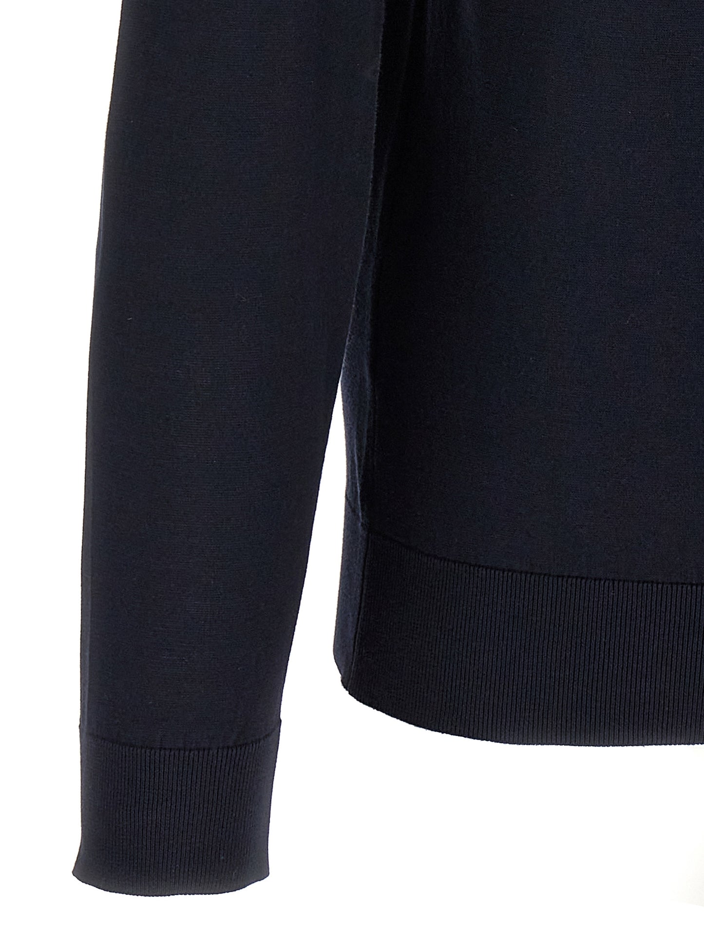 JOHN SMEDLEY Blue Cotton Cardigan