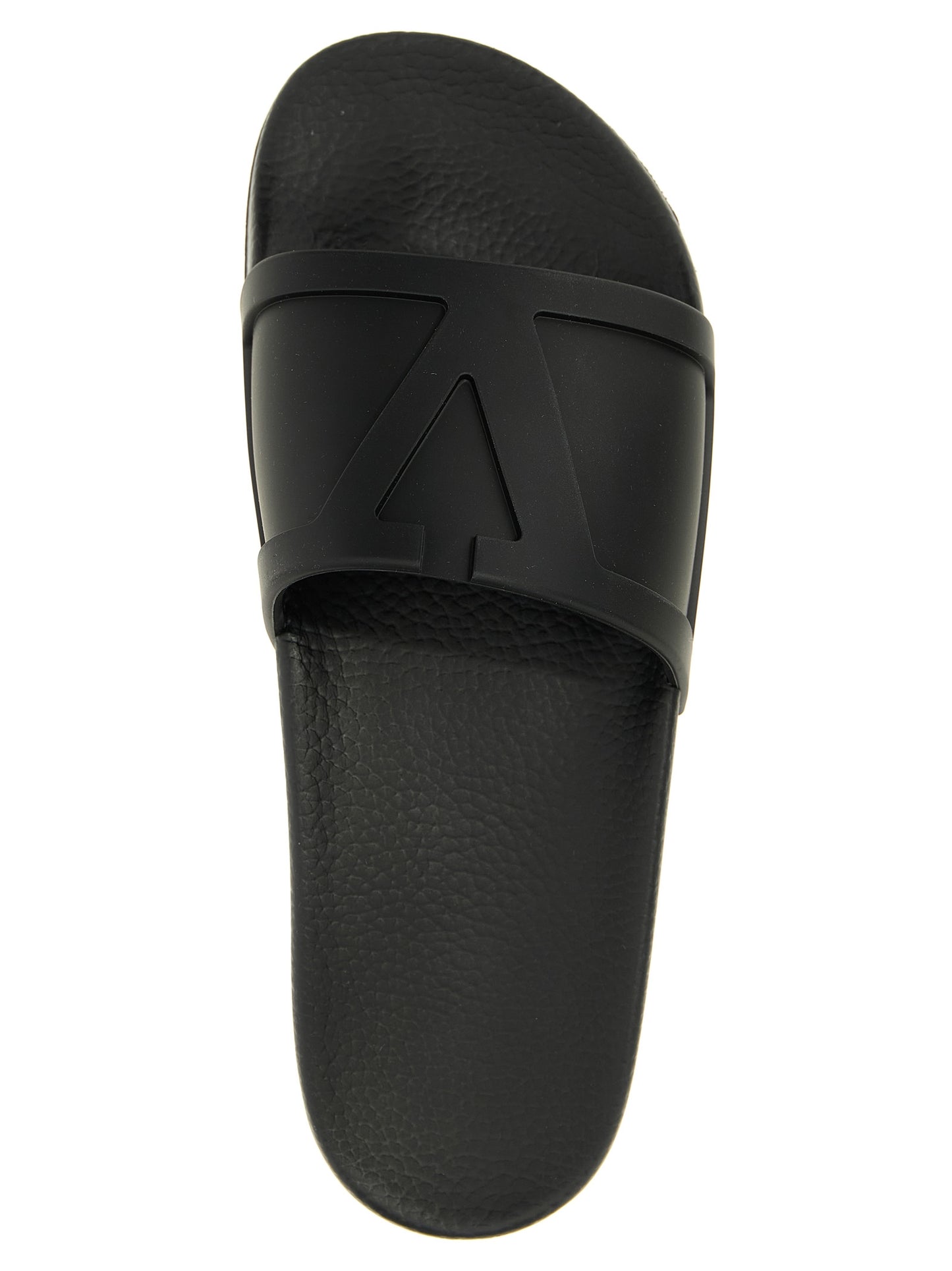 Flat Shoes by Valentino Garavani for men in plastic black, signature-print & print showcases a timeless silhouette from the V Logo Men's Plastic Flat Shoes collection, featuring a timeless flat and for a timeless finish.