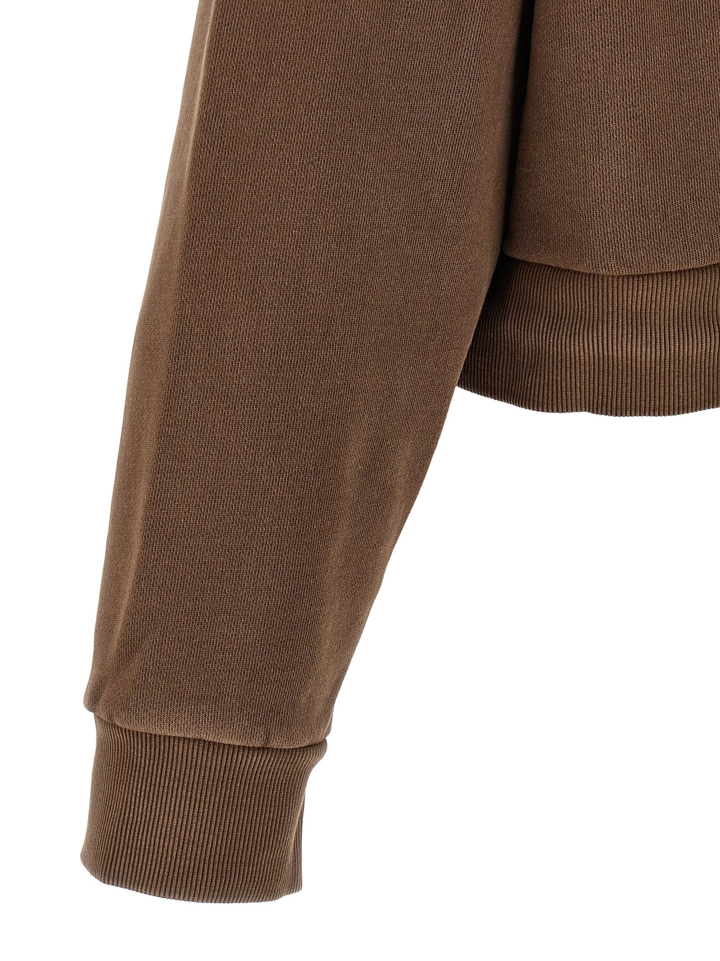 Sweatshirt Hoodie by Entire Studios for men in cotton brown features an dramatic silhouette, showcasing a sophisticated and dramatic for a refined, modern aesthetic.