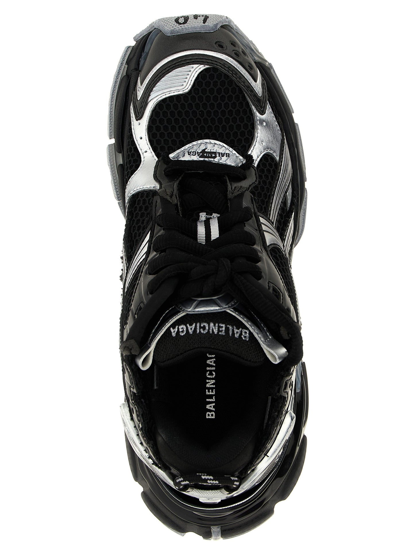 Balenciaga Men's Athletic Polyester Polyethylene & Polyurethane Sneakers - Gradient Black