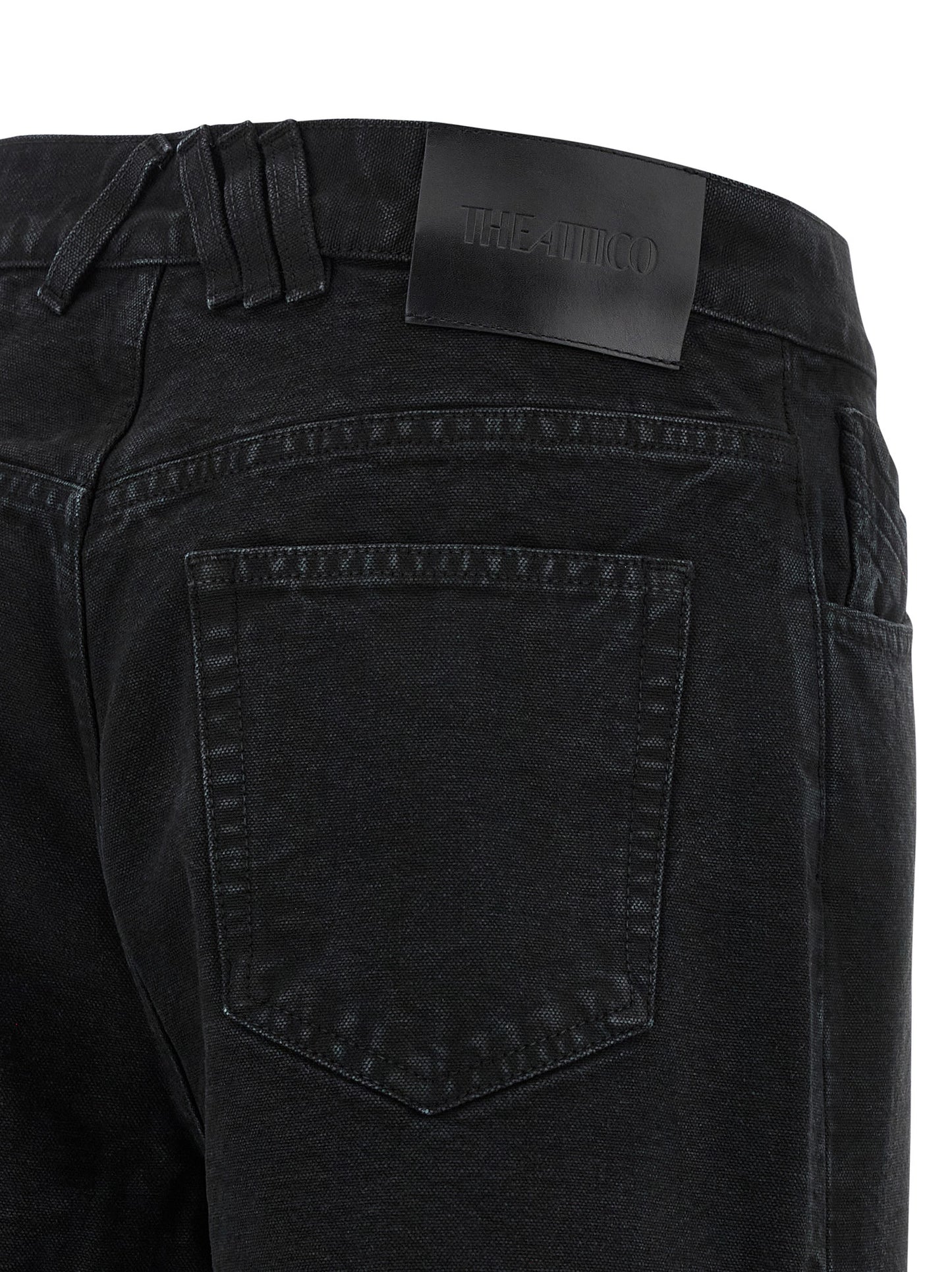 The Attico Black Cotton Jeans Denim