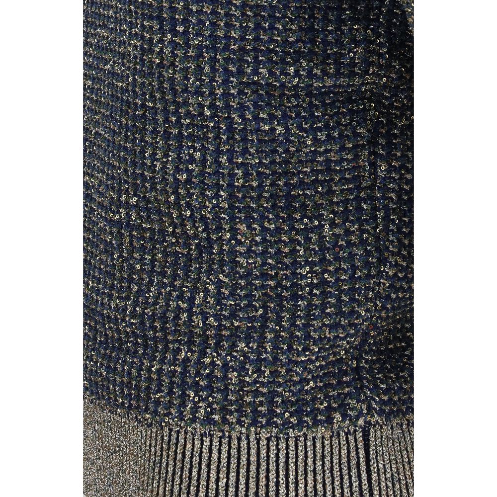 Balmain Blue Polyamide Sweatshirt