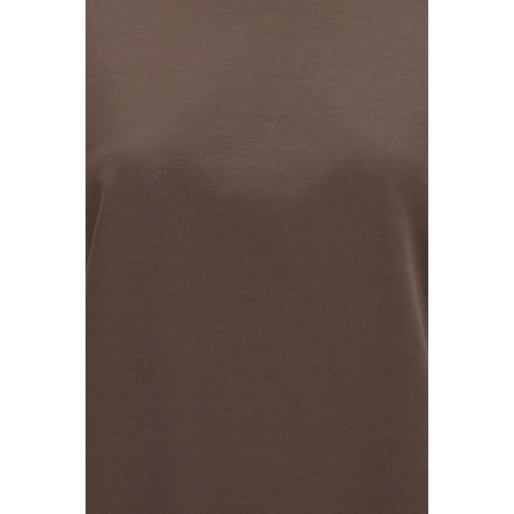 Brunello Cucinelli Brown Cotton T-Shirt