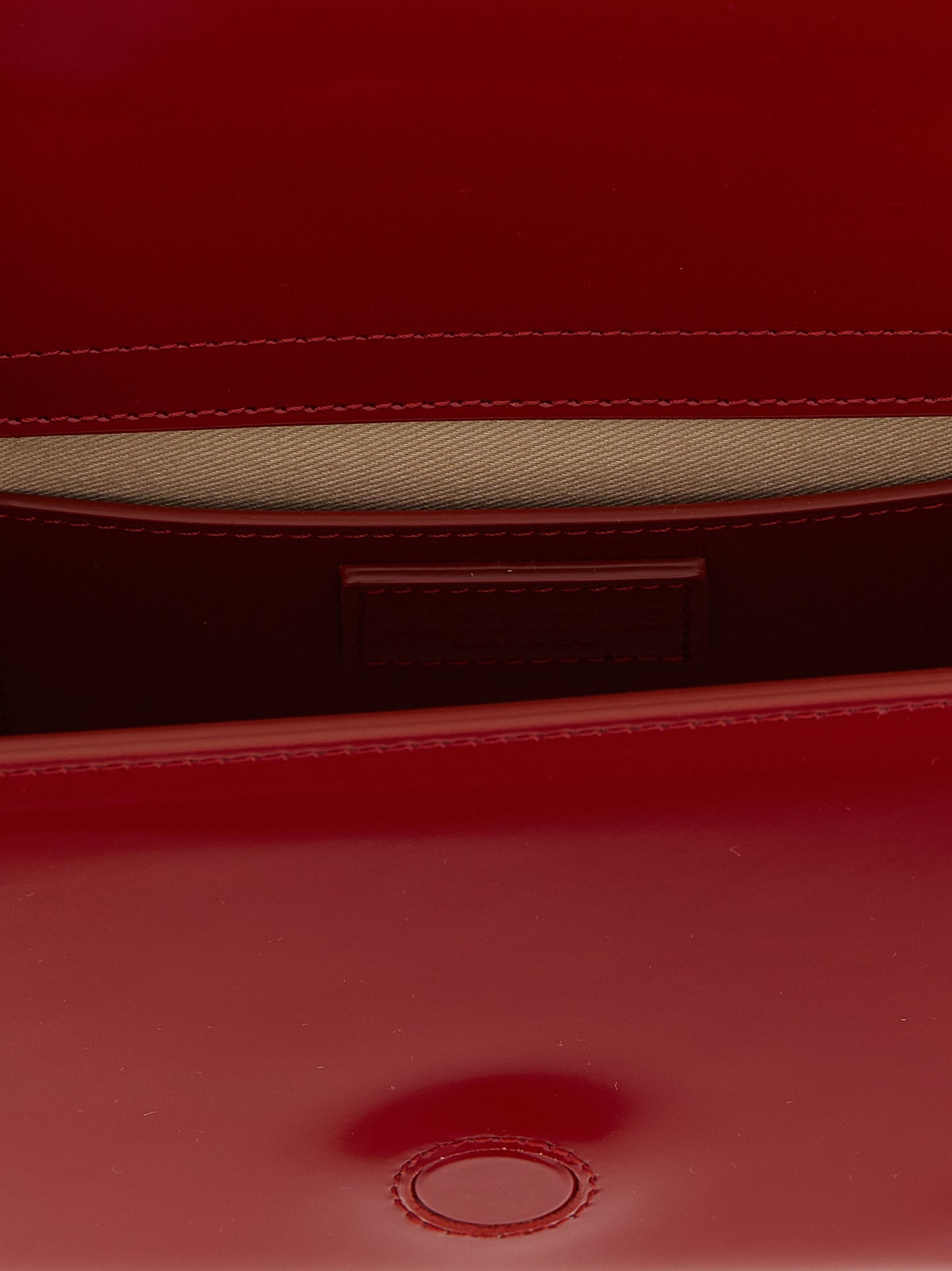 Jacquemus Bambino Le Grand Calfskin Leather Flap Handbag - Multicolor Red