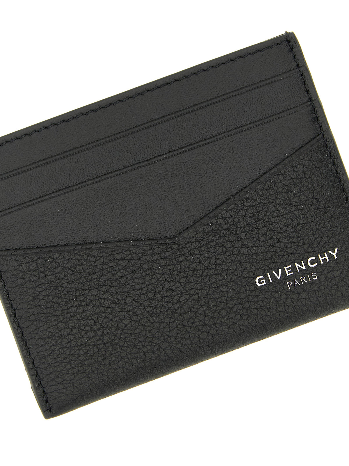 Givenchy Calfskin Leather Cardholder Card Case - Black Print