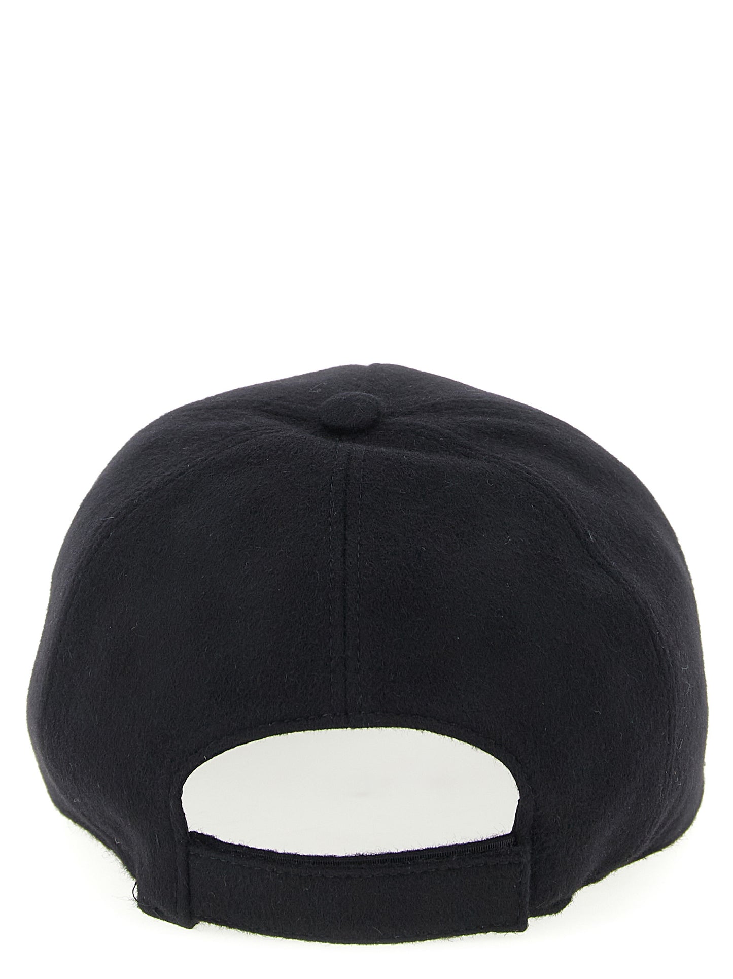 Fendi Cashmere Baseball Cap - Black