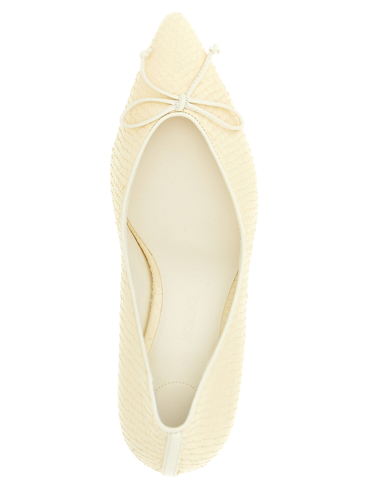 Jacquemus Women's Bos Taurus Embossed Calfskin Leather High-Heel Pumps Heels - Beige