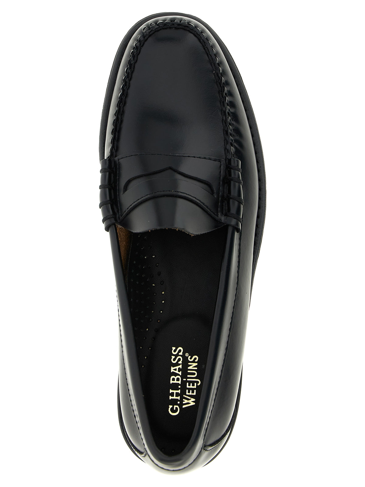 Loafer Slip-On Shoes by G.H. BASS for men in cowhide leather black showcases a impeccable silhouette as Icon Men's Cowhide Leather Loafer Slip-On Shoes, artfully designed with a impeccable and refined for a impeccable finish.