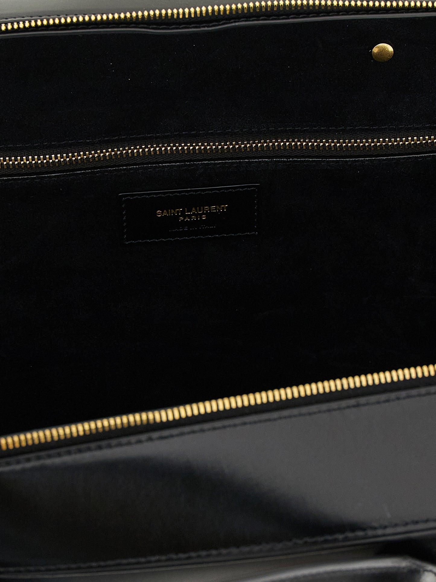 Saint Laurent Sac De Jour Calfskin Leather Shoulder Box Bag - Black