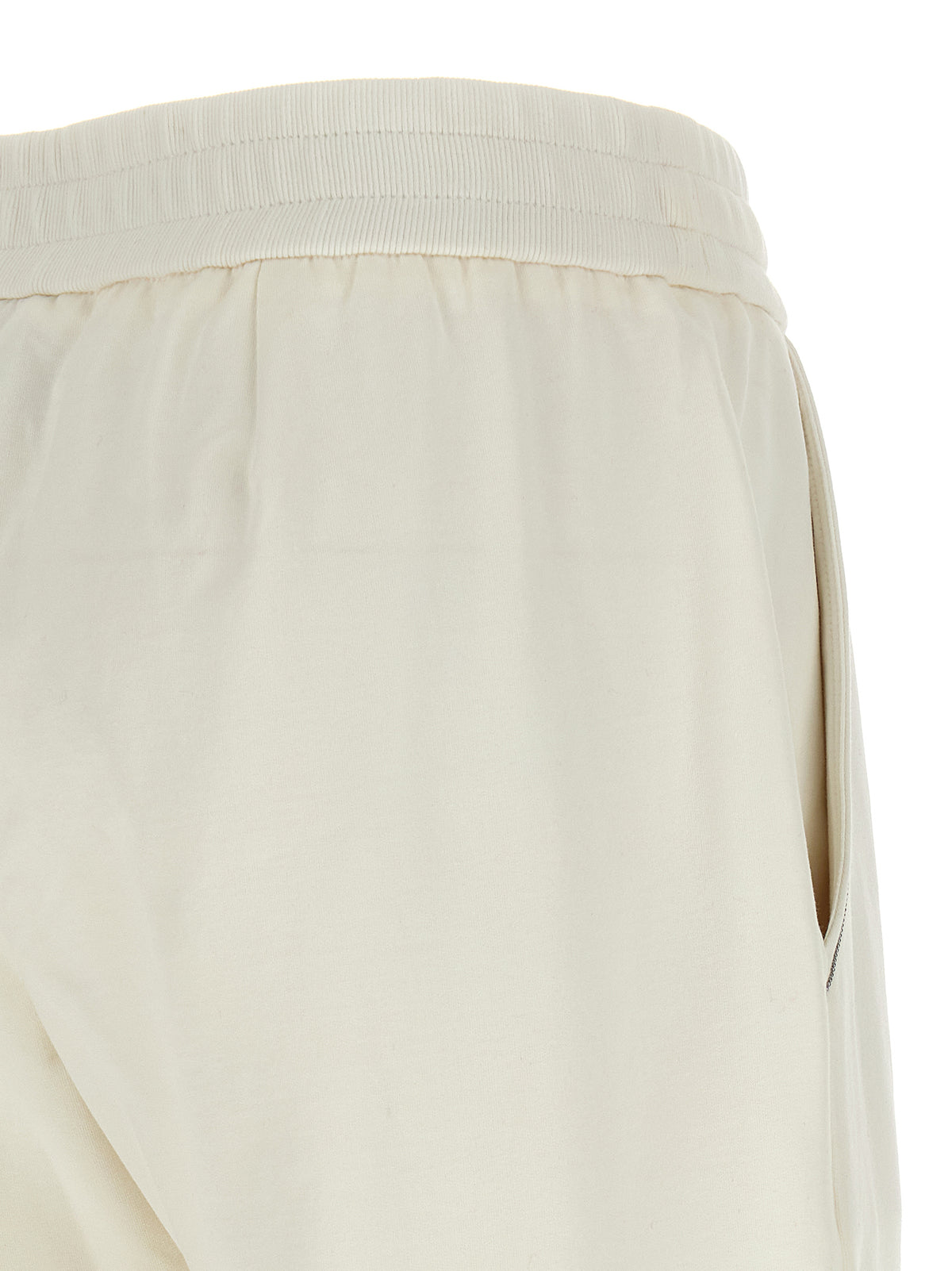 Brunello Cucinelli Monile Women's Relaxed Fit Stretch Cotton Joggers - White Signature