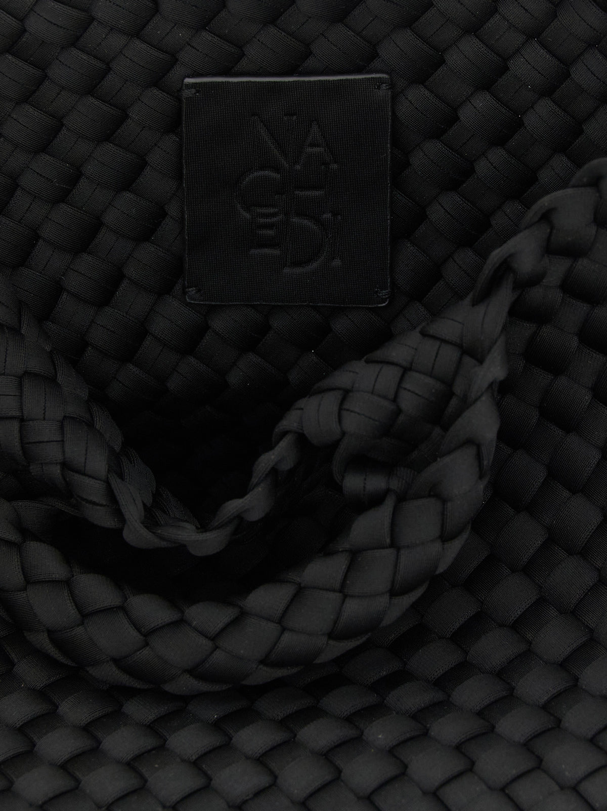 NAGHEDI St Barths Modal Neoprene & Viscose Shopper Tote Clutch Bag - Black
