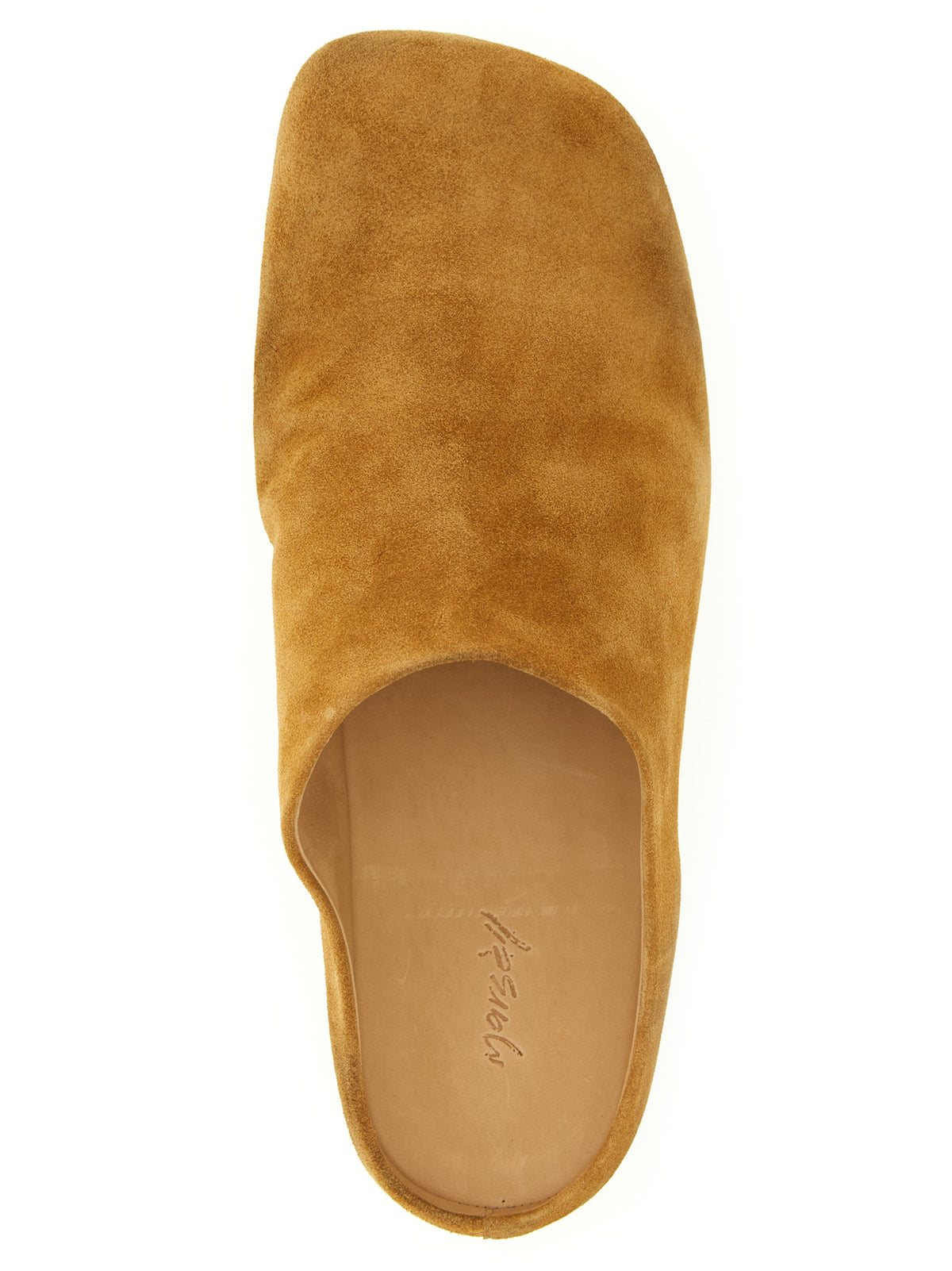 Marsell Men's Suede Calfskin Leather Clogs Flat Shoes - Brown