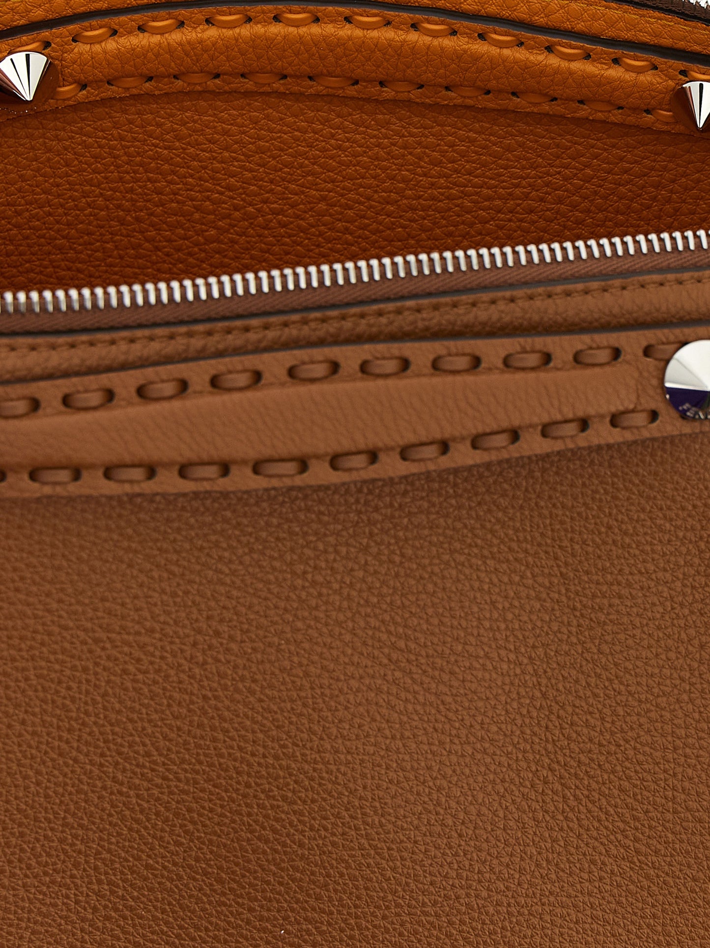 Fendi By The Way Selleria Calfskin Leather Medium Handbag - Brown Signature