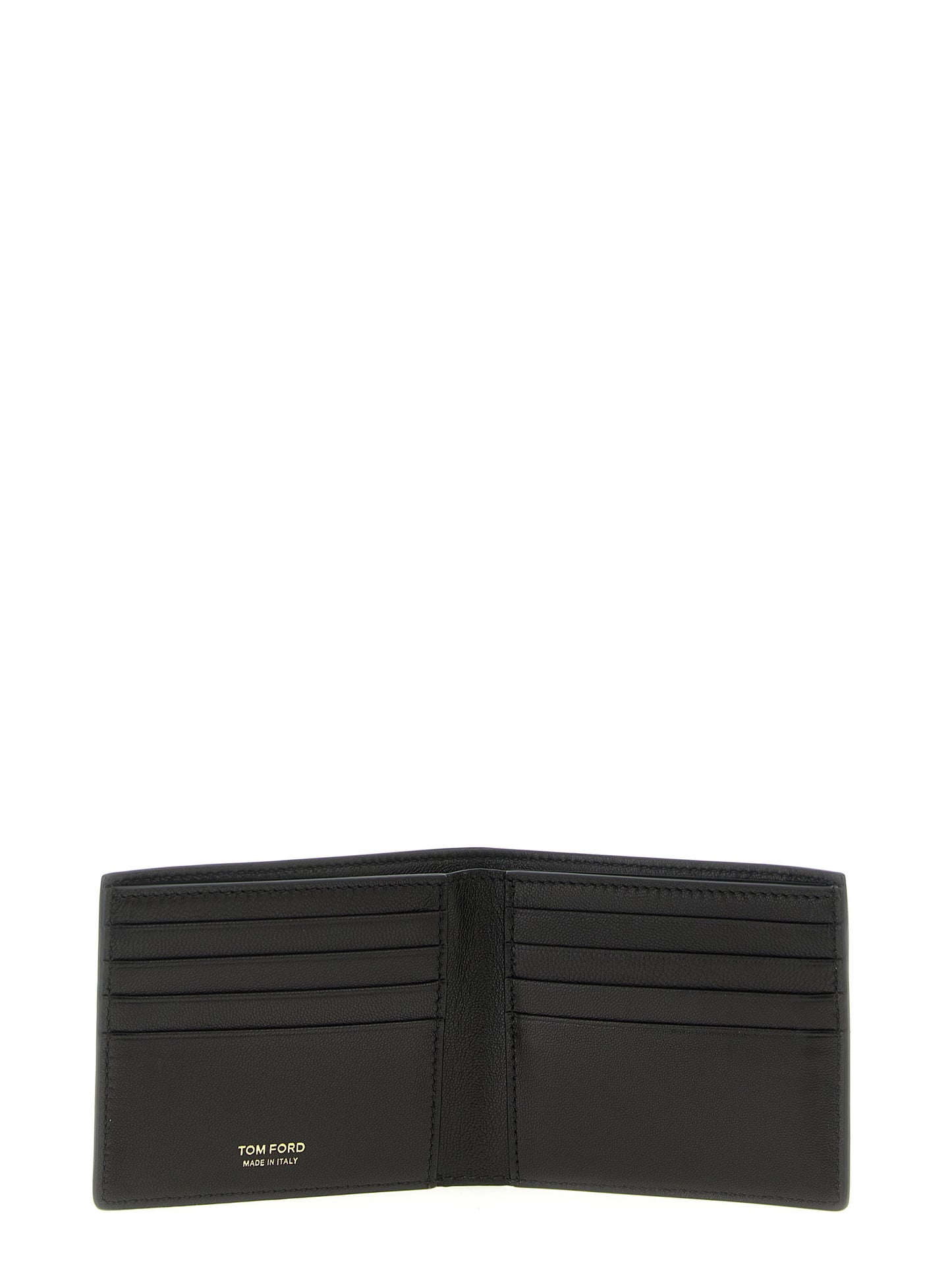 Tom Ford Bos Taurus Calf Suede Leather Wallet - Black Print