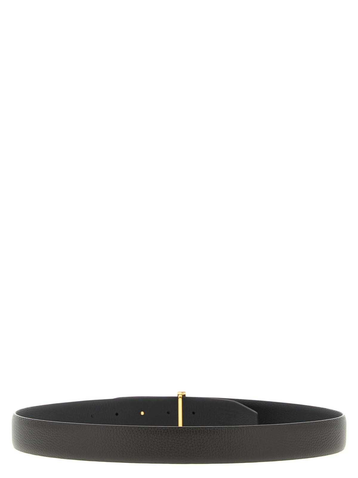 Tom Ford Calfskin Leather Belt - Black Brown Gold Multicolor