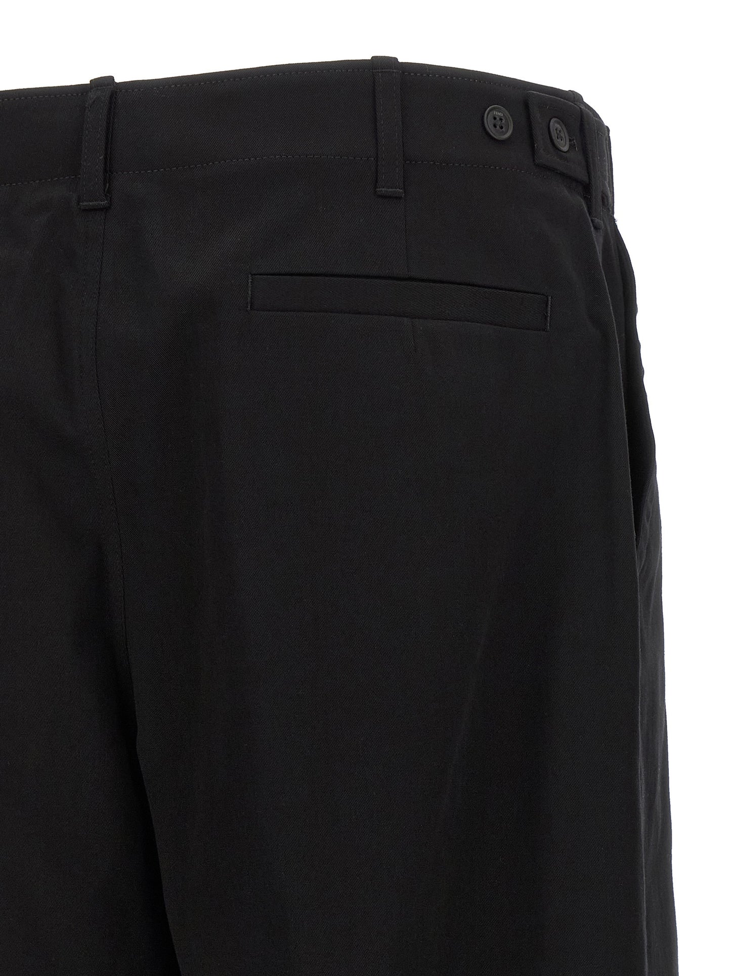 Fendi Men's Stretch Cotton Chinos Pants - Black