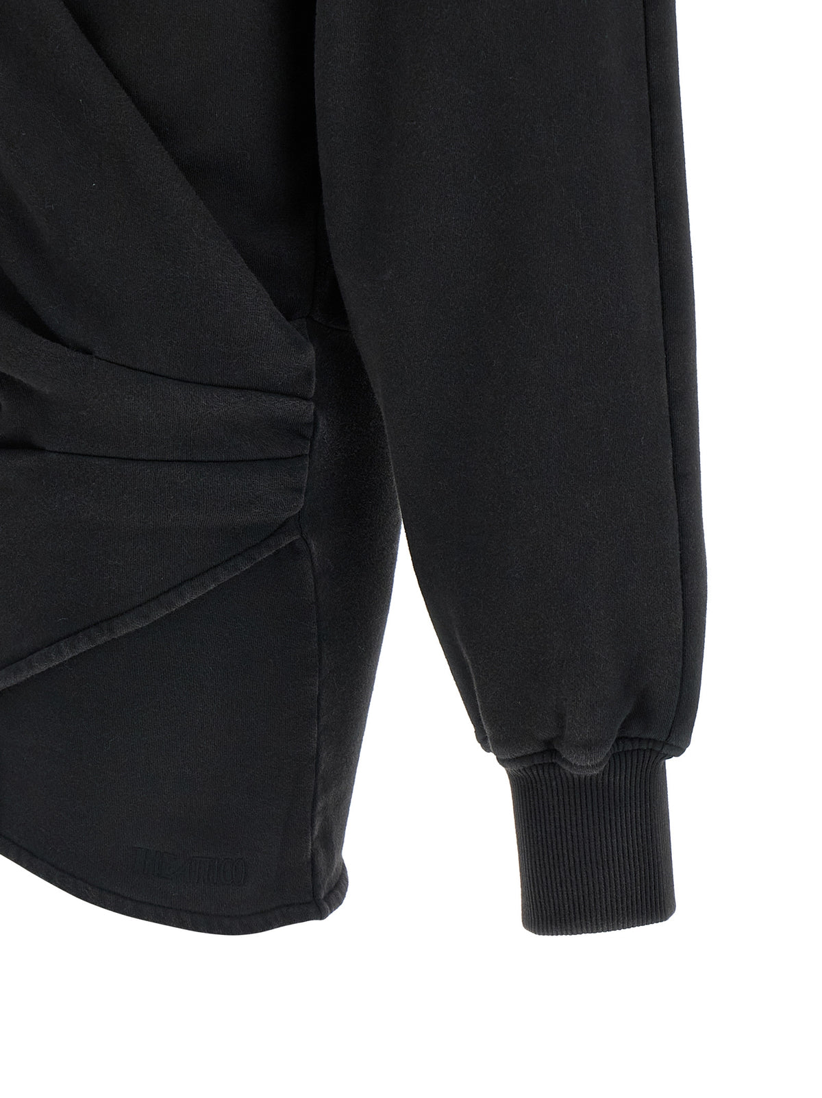 The Attico Women's V Neck &Hooded Cotton Dress - Black