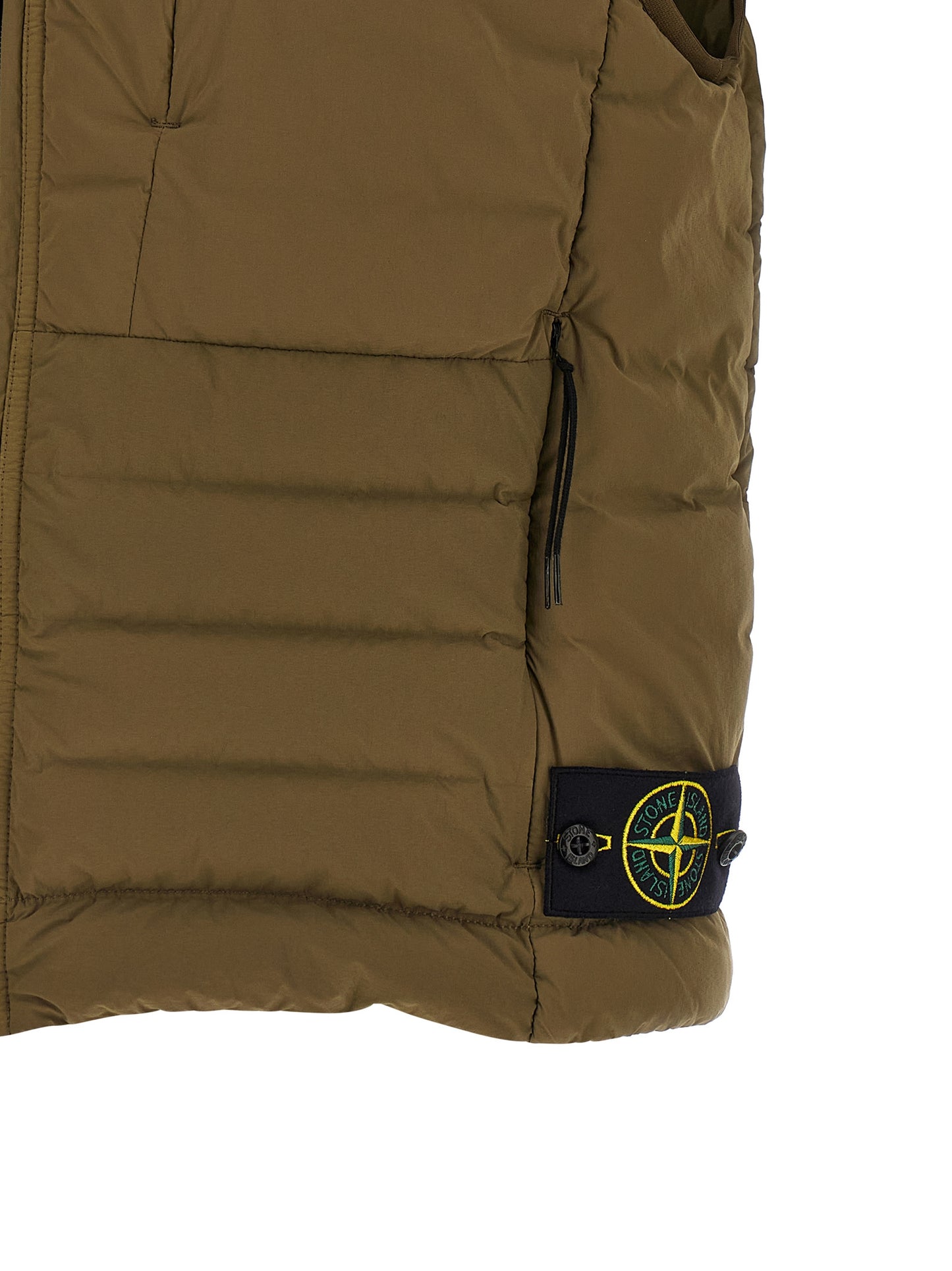 Stone Island Men's Lightweight Goose Down Polyamide & Goose-Down Vest - Bicolour Green