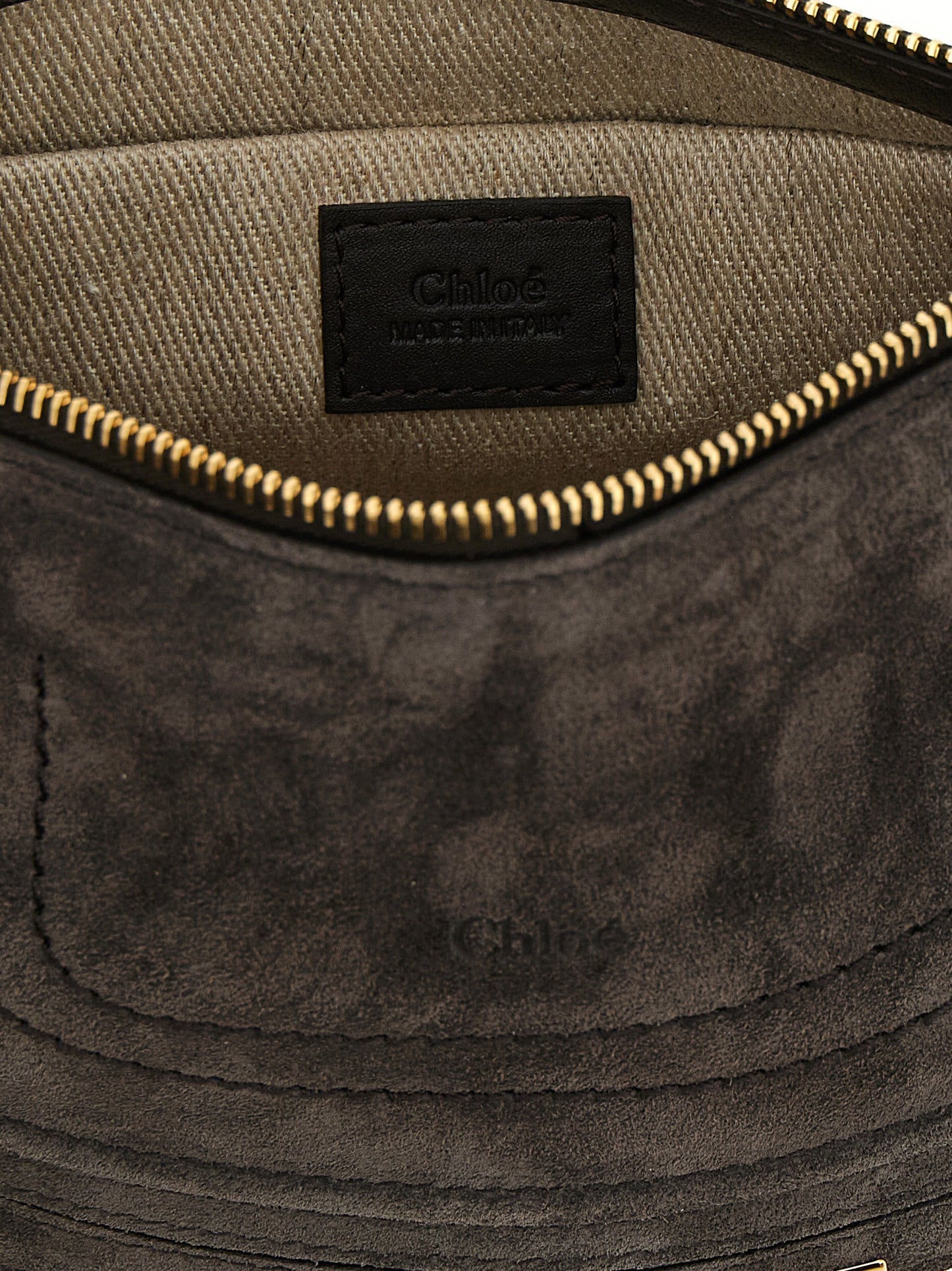 Chloé Marcie Calfskin Leather Mini Shoulder Saddle Bag - Brown