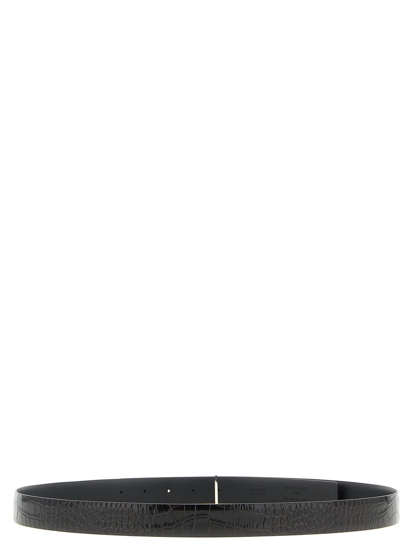 Tom Ford Python Leather Belt - Black Multicolor Print