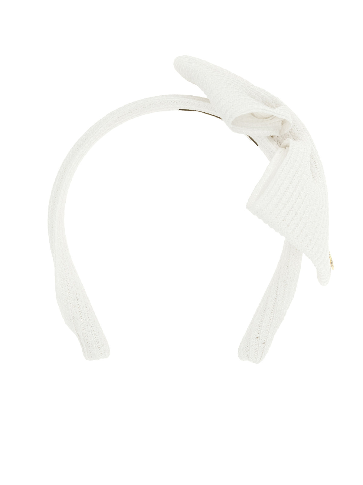 Maison Michel Hemp & Straw Headband - White