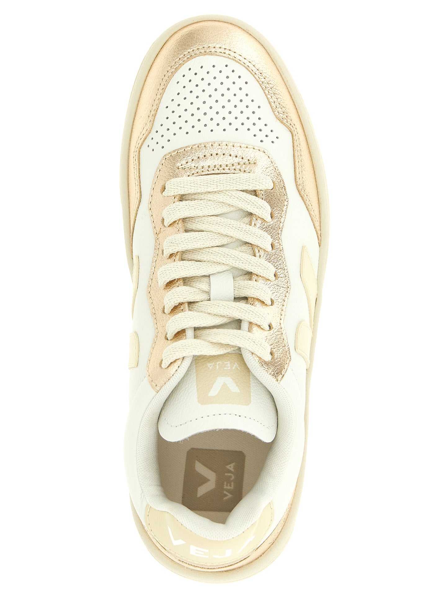 Veja Gold Genuine Leather Low Top Sneakers