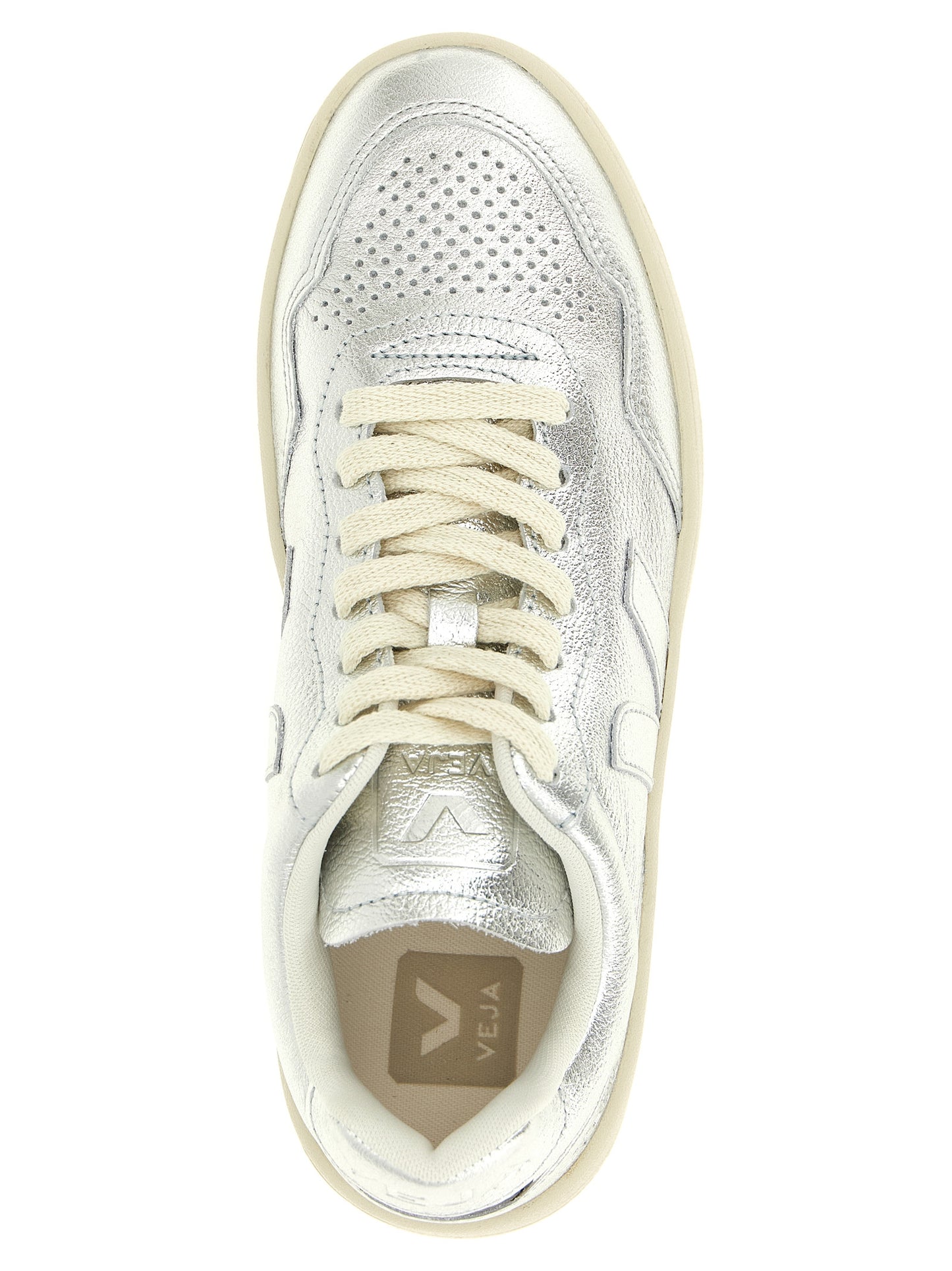 Veja Silver Genuine Leather Low Top Sneakers
