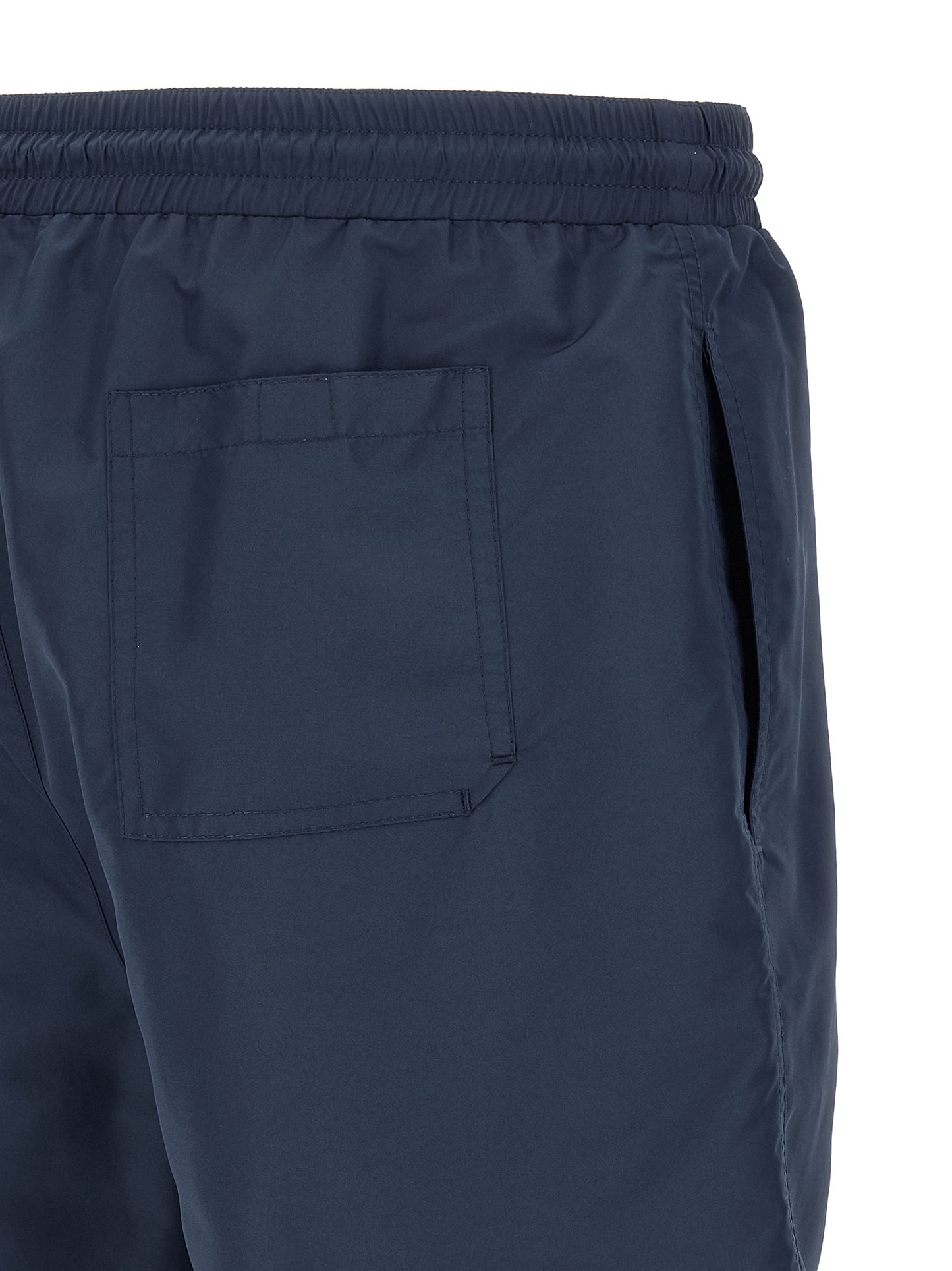 Brunello Cucinelli Men's Nylon Polyester & Mesh Swim Shorts - Blue