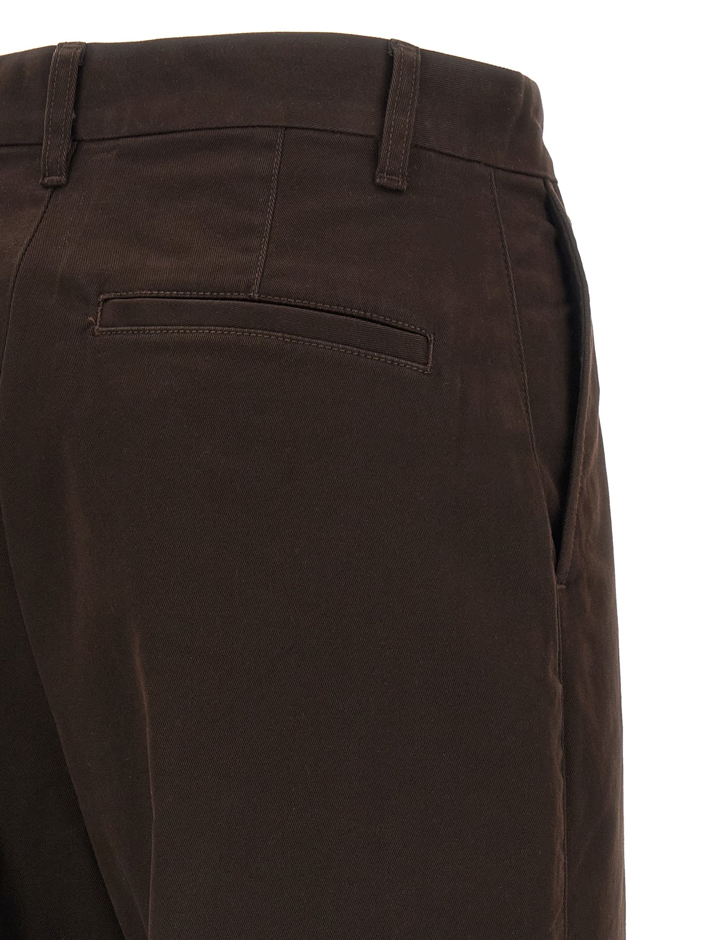 Polo Ralph Lauren Women's Flared Wide Stretch Cotton Twill Chinos Pants - Brown