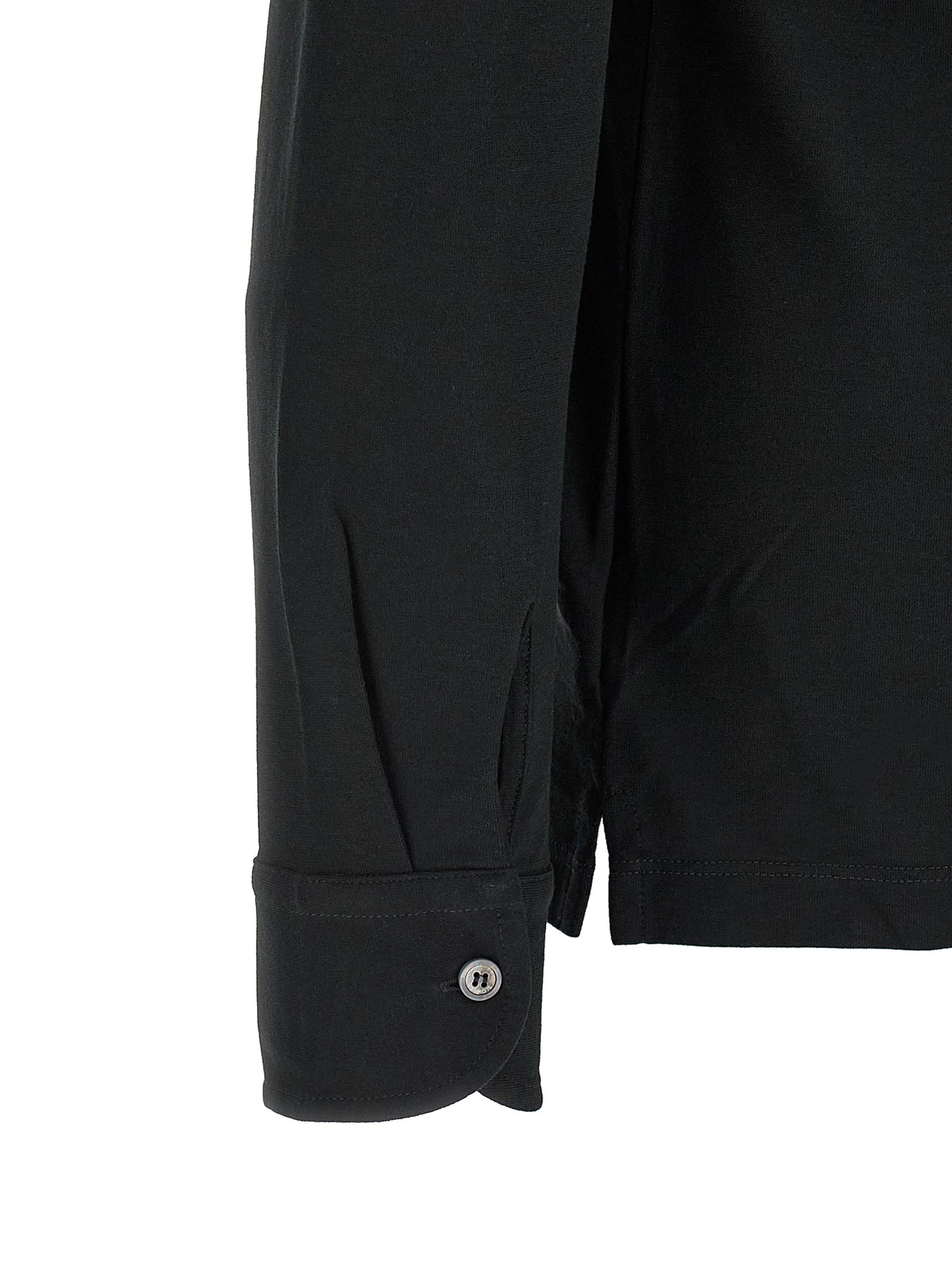 ZANONE Men's Cotton Polo Shirt - Black