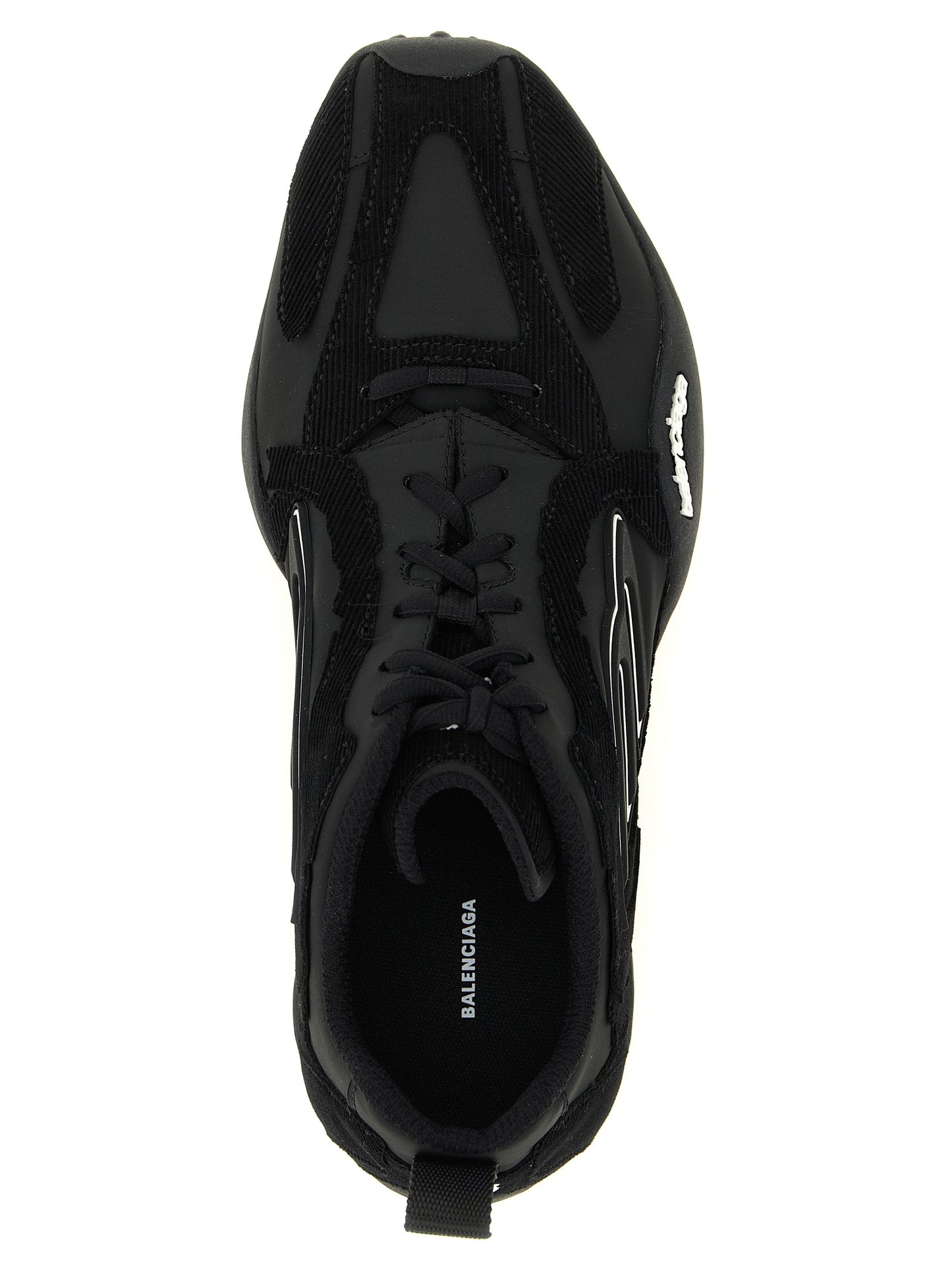 Balenciaga Men's Athletic Polyester & Cotton Sneakers - Black Patterned