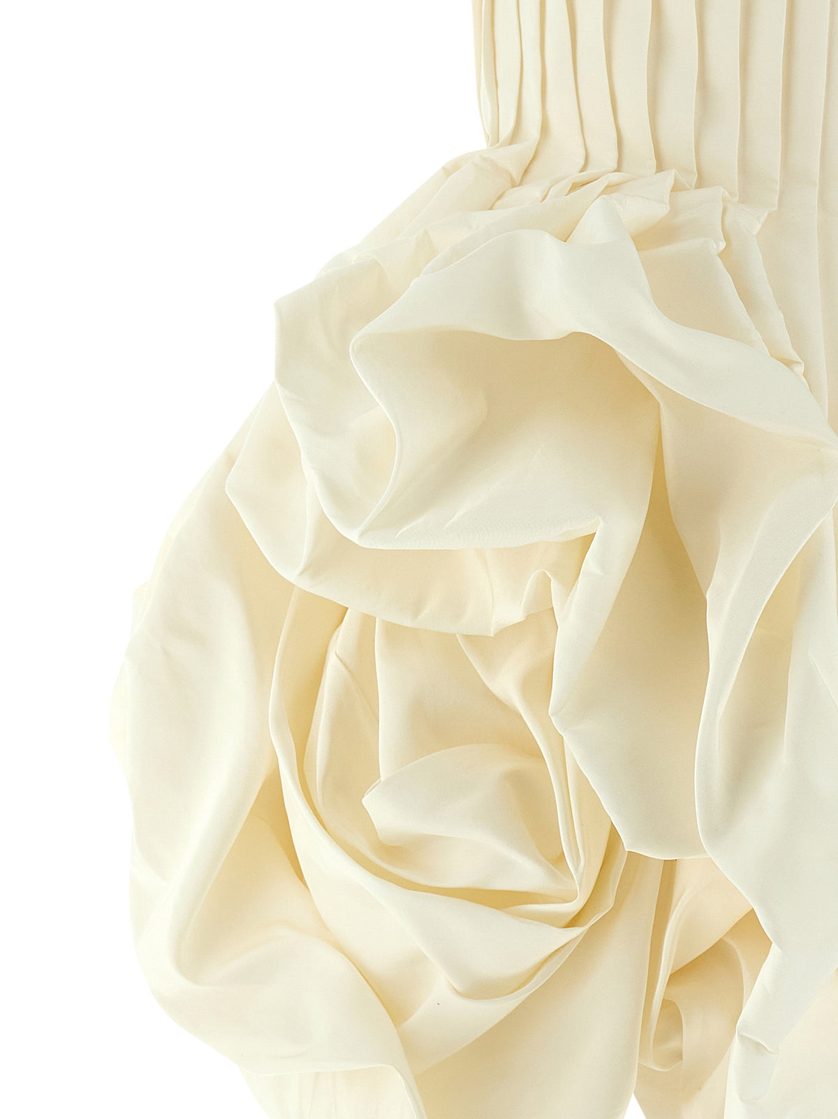Carolina Herrera White Silk Short Dress