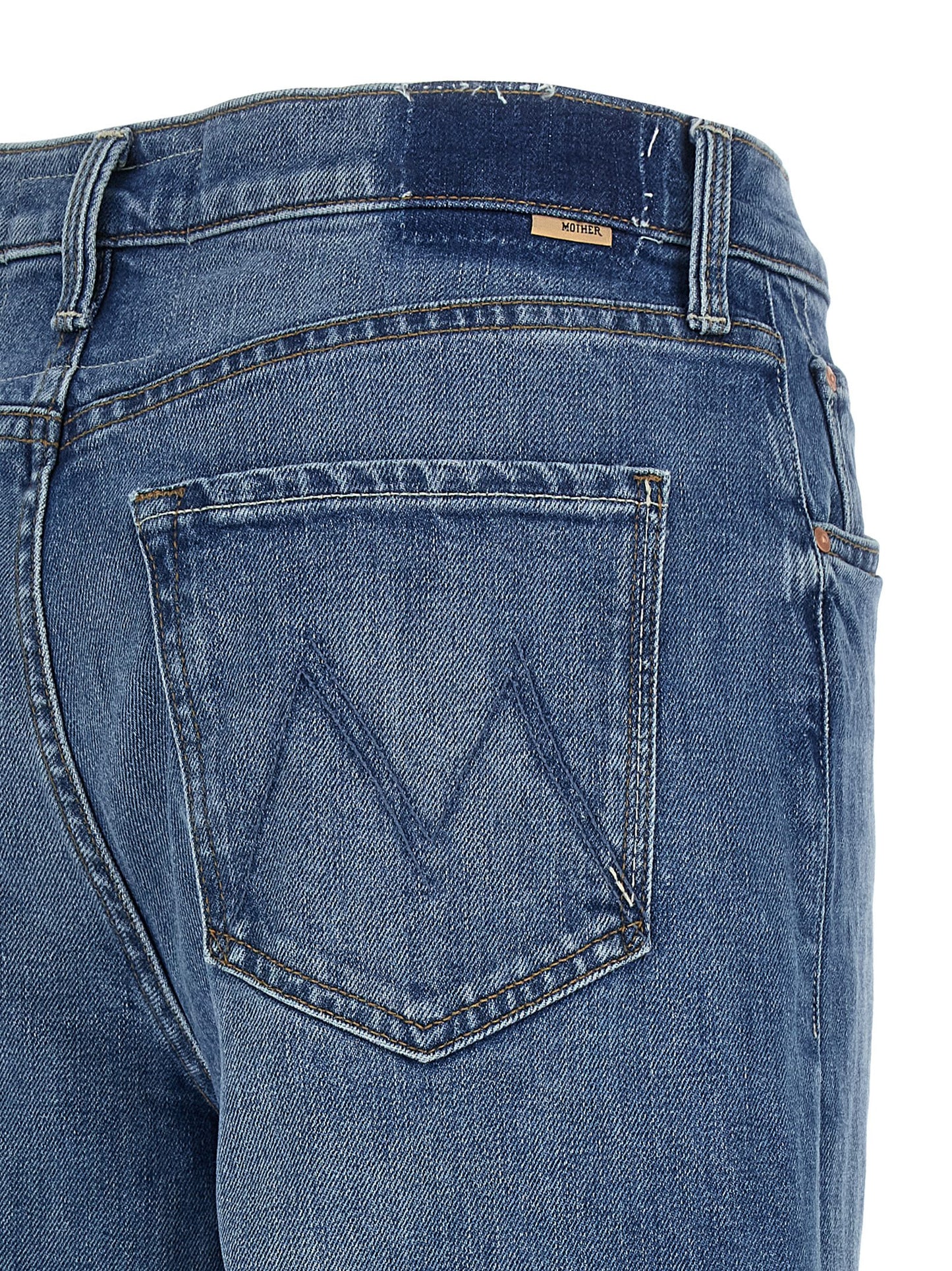 Mother Denim Blue Cotton Jeans Denim