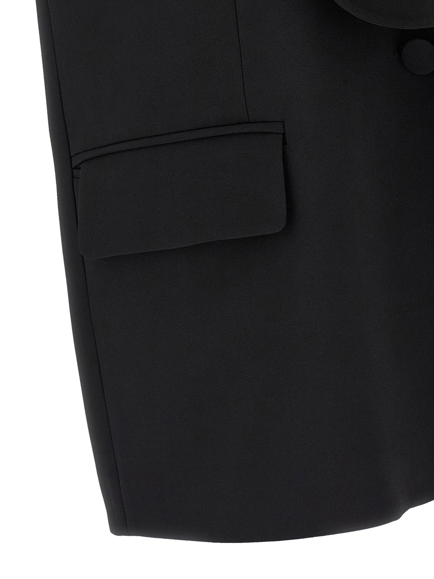 DI.LA3 PARI' Black Viscose Sleeveless Jacket